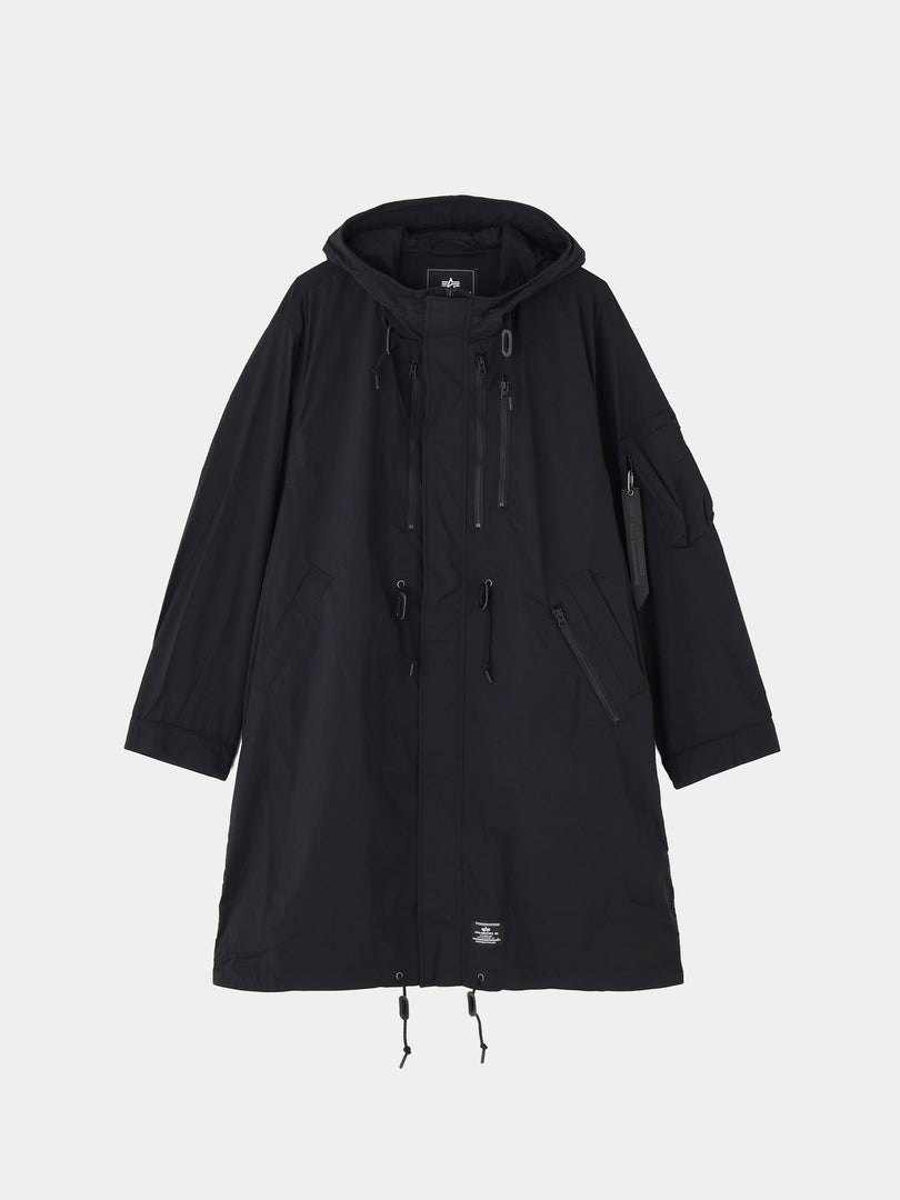 WHITE MOUNTAINEERING X ALPHA FISHTAIL COAT COLLAB COLLAB BLACK S 