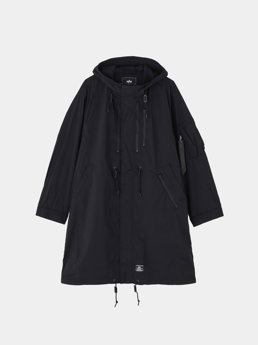 WHITE MOUNTAINEERING X ALPHA FISHTAIL COAT COLLAB COLLAB BLACK S 