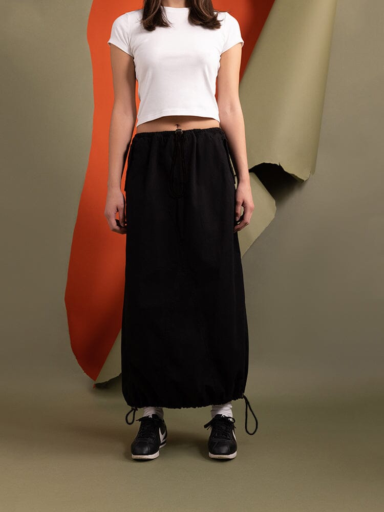 Women's Drawcord Skirt (Black) | Alpha Industries
