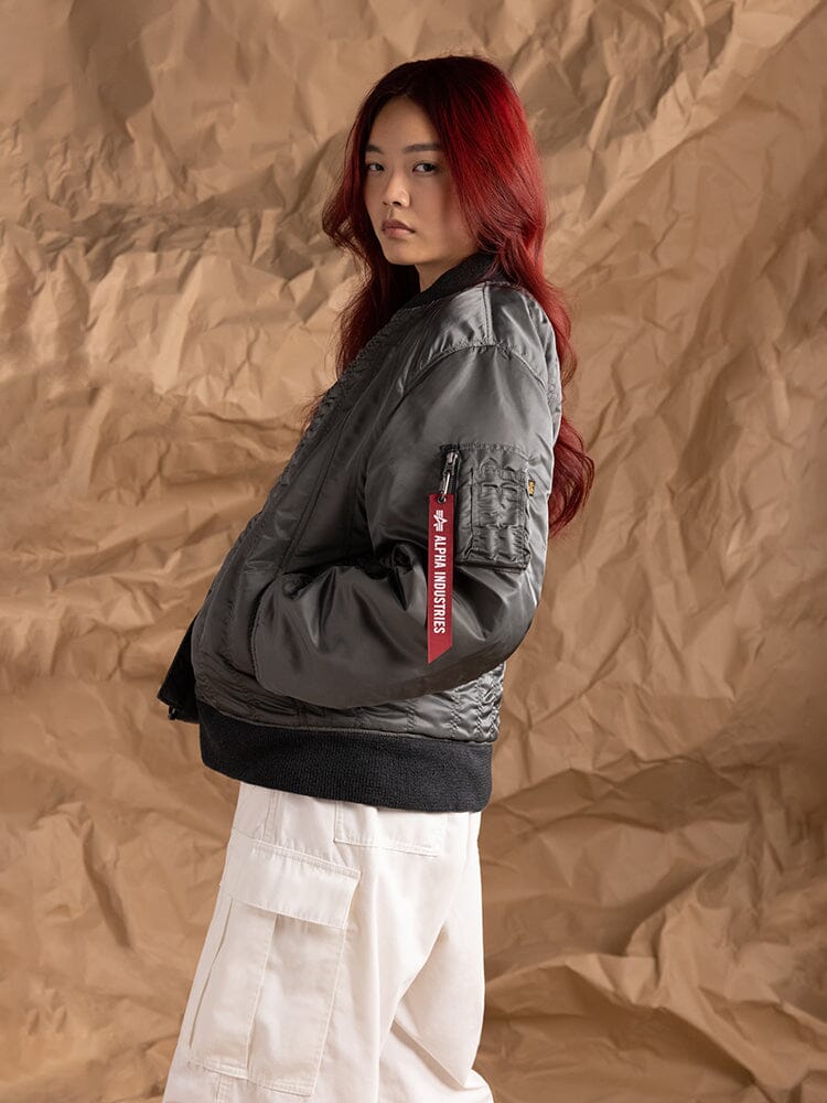 Y*Y様 stone  ma1 jacket Women's MA-1 Shirring Bomber Jacket | Alpha Industries