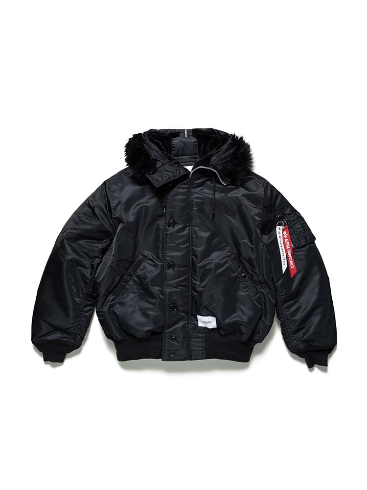 WTAPS X ALPHA INDUSTRIES N-2B PARKA OUTERWEAR Alpha Industries BLACK L 
