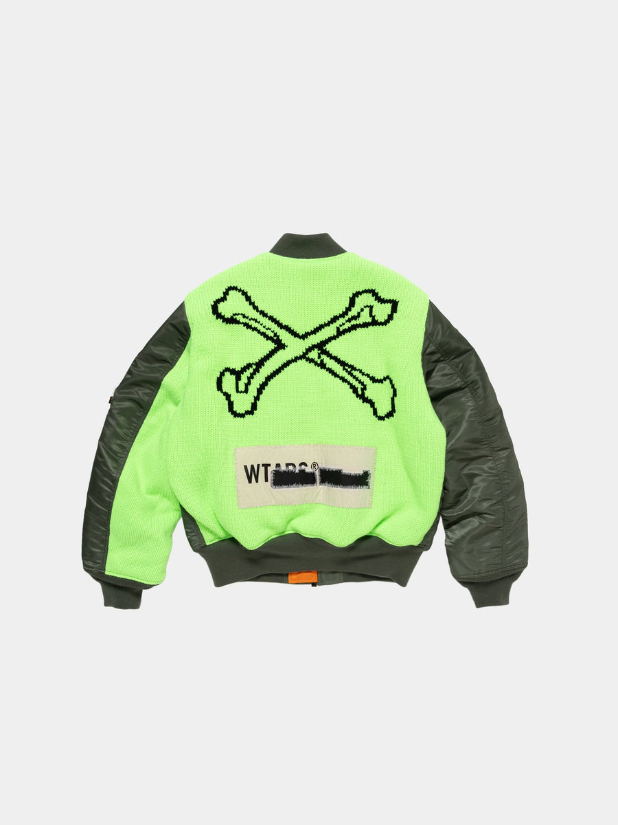 WTAPS X ALPHA MA-1 BOMBER JACKET OUTERWEAR Alpha Industries OLIVE S 