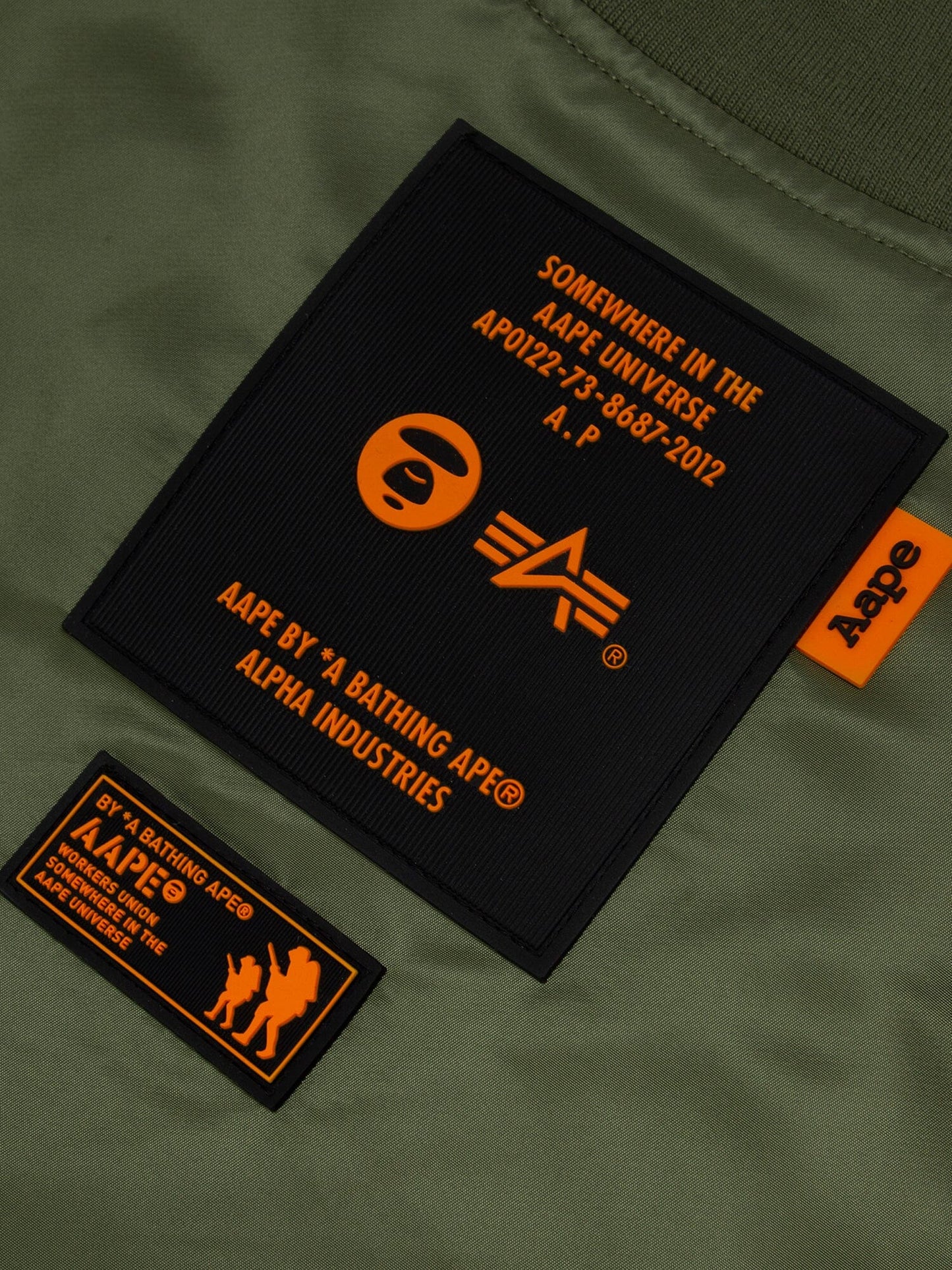 AAPE X ALPHA MA-1 LIGHTWEIGHT JACKET OUTERWEAR Alpha Industries 