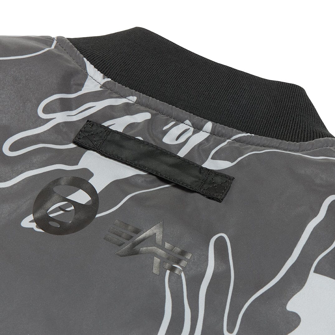 AAPE X ALPHA MA-1 QUILTED REVERSIBLE JACKET OUTERWEAR Alpha Industries 