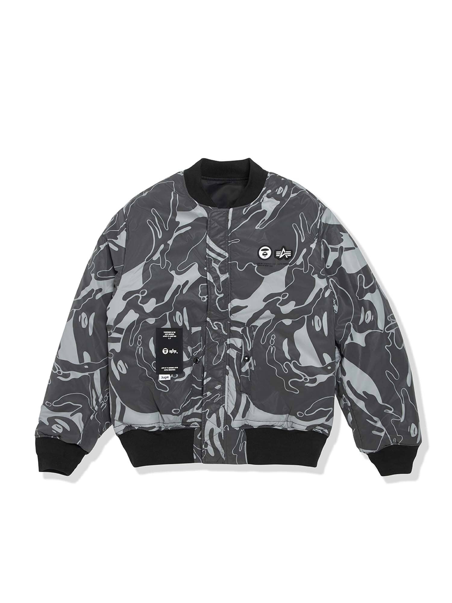 AAPE X ALPHA MA-1 REVERSIBLE BOMBER JACKET OUTERWEAR Alpha Industries 