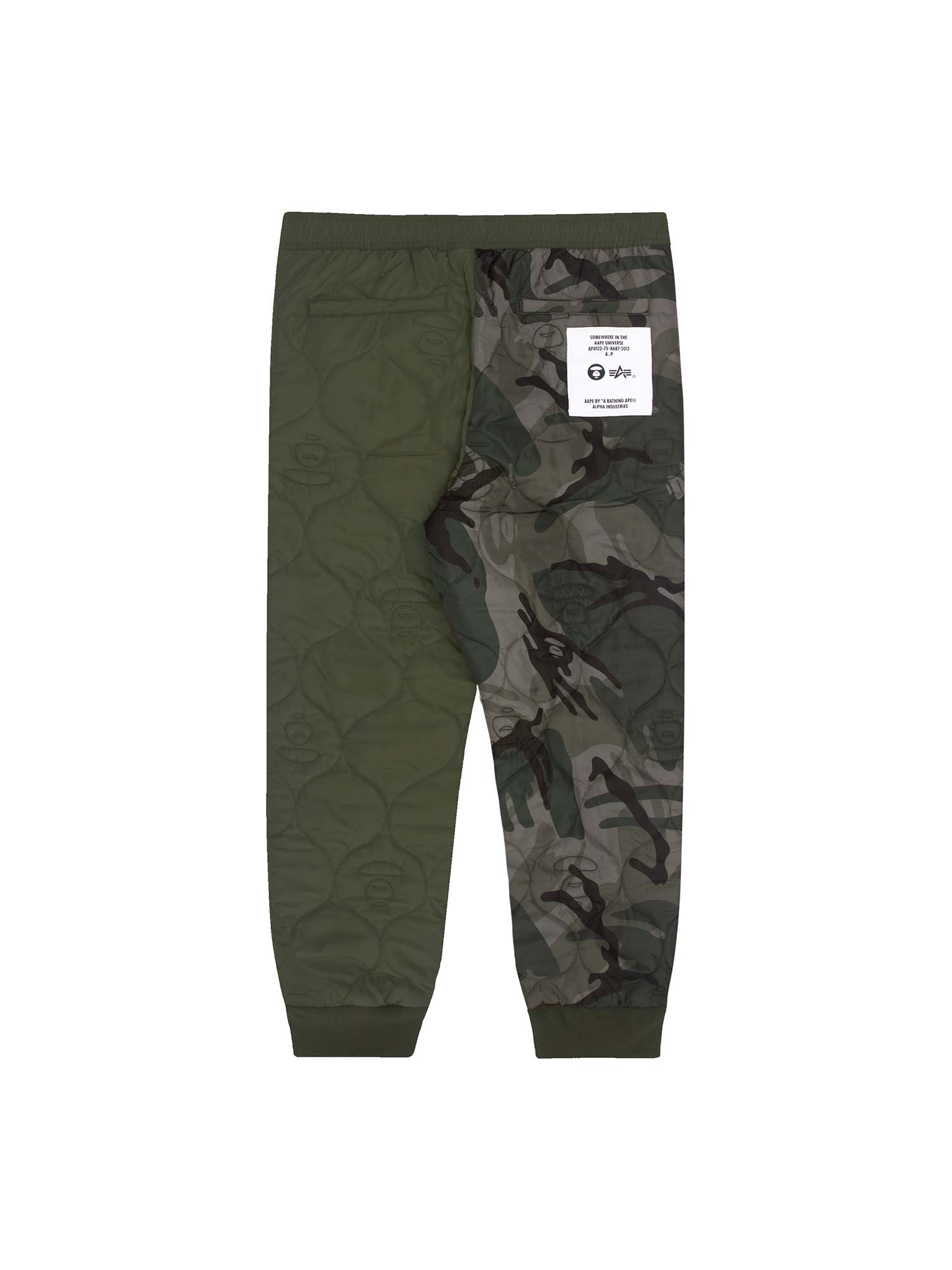 AAPE X ALPHA QUILTED PANT BOTTOM Alpha Industries, Inc. 