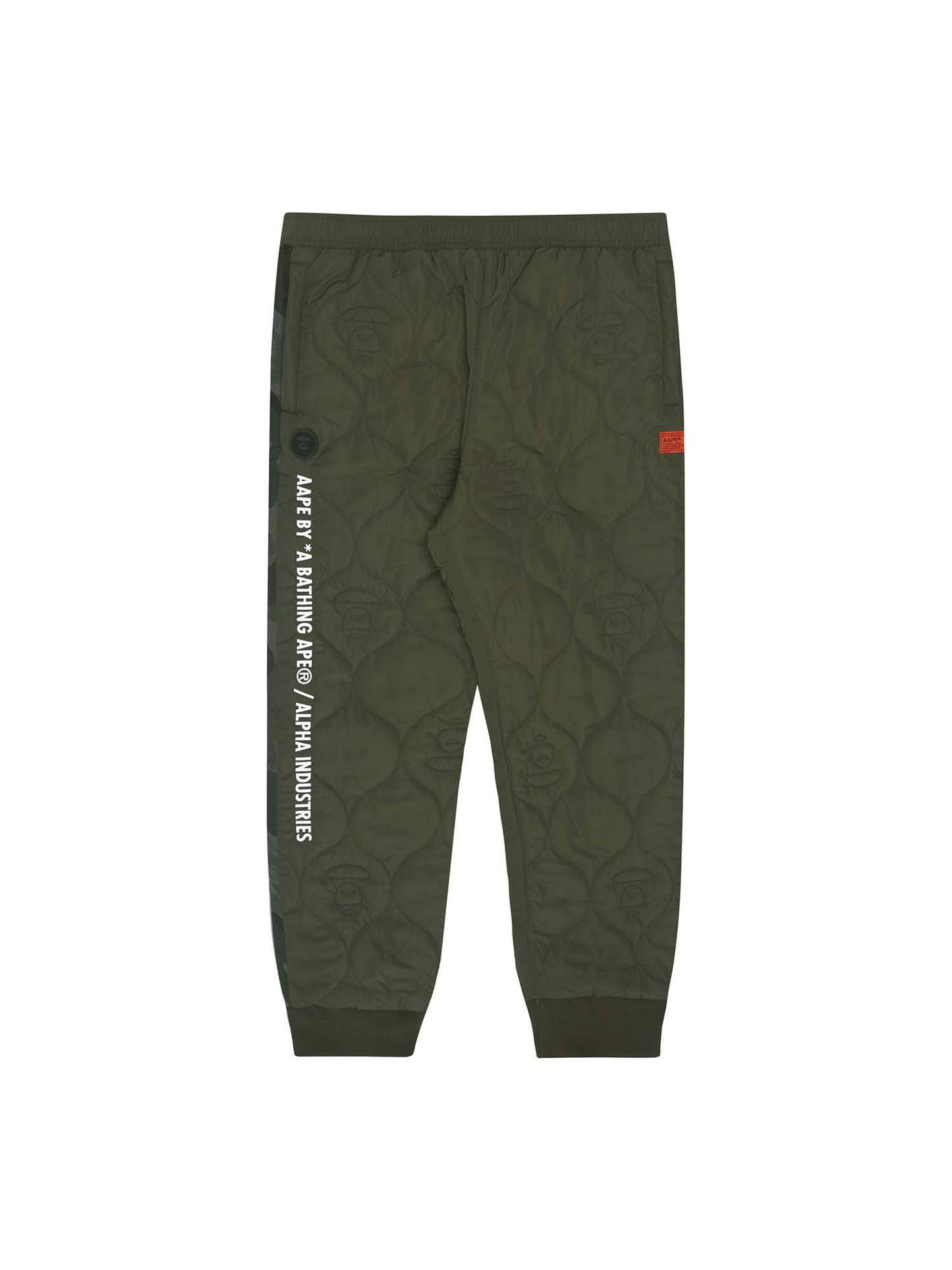 AAPE X ALPHA QUILTED PANT BOTTOM Alpha Industries, Inc. OLIVE L 