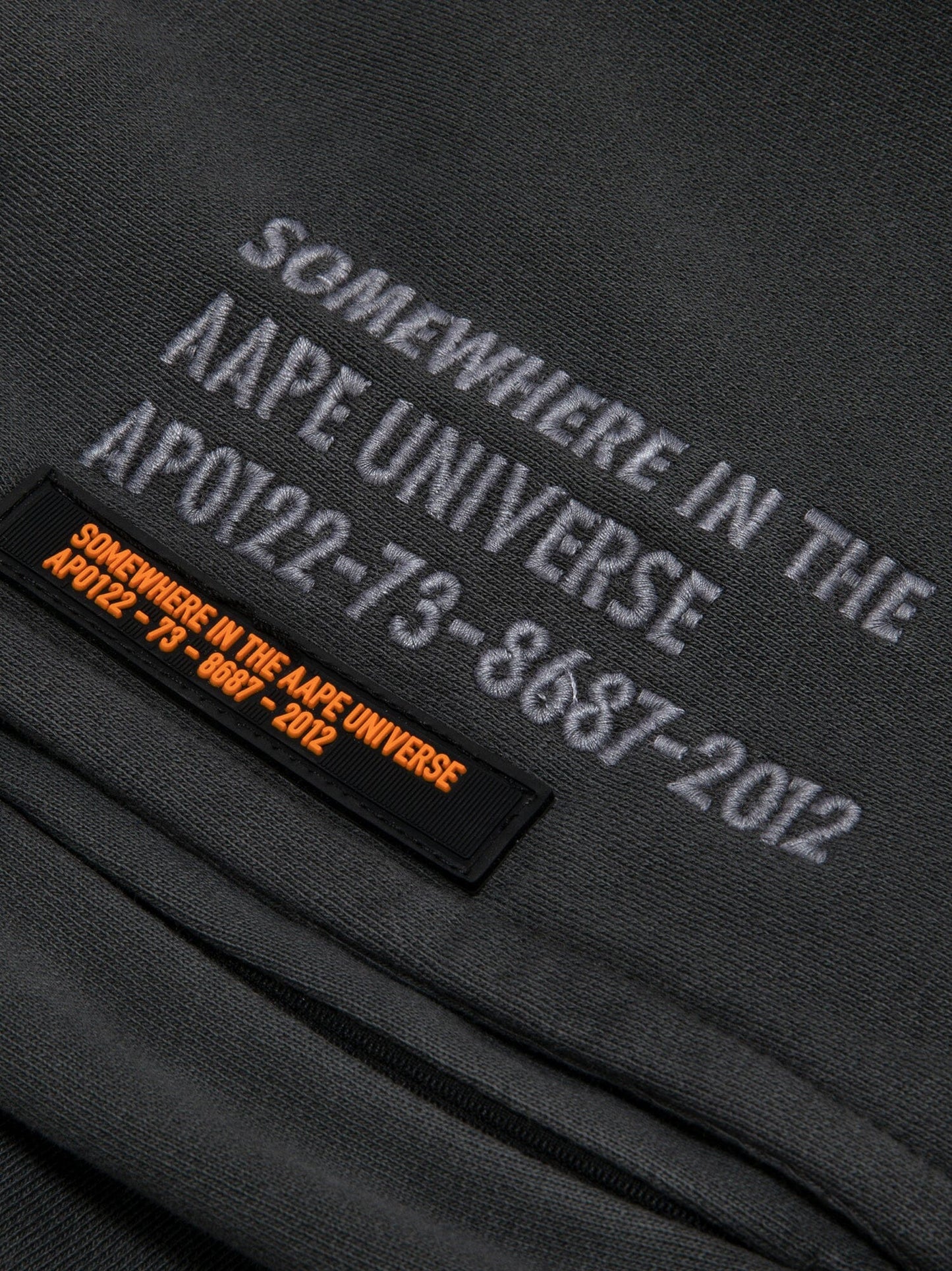 AAPE X ALPHA WASHED FLEECE SWEATPANTS BOTTOM Alpha Industries 
