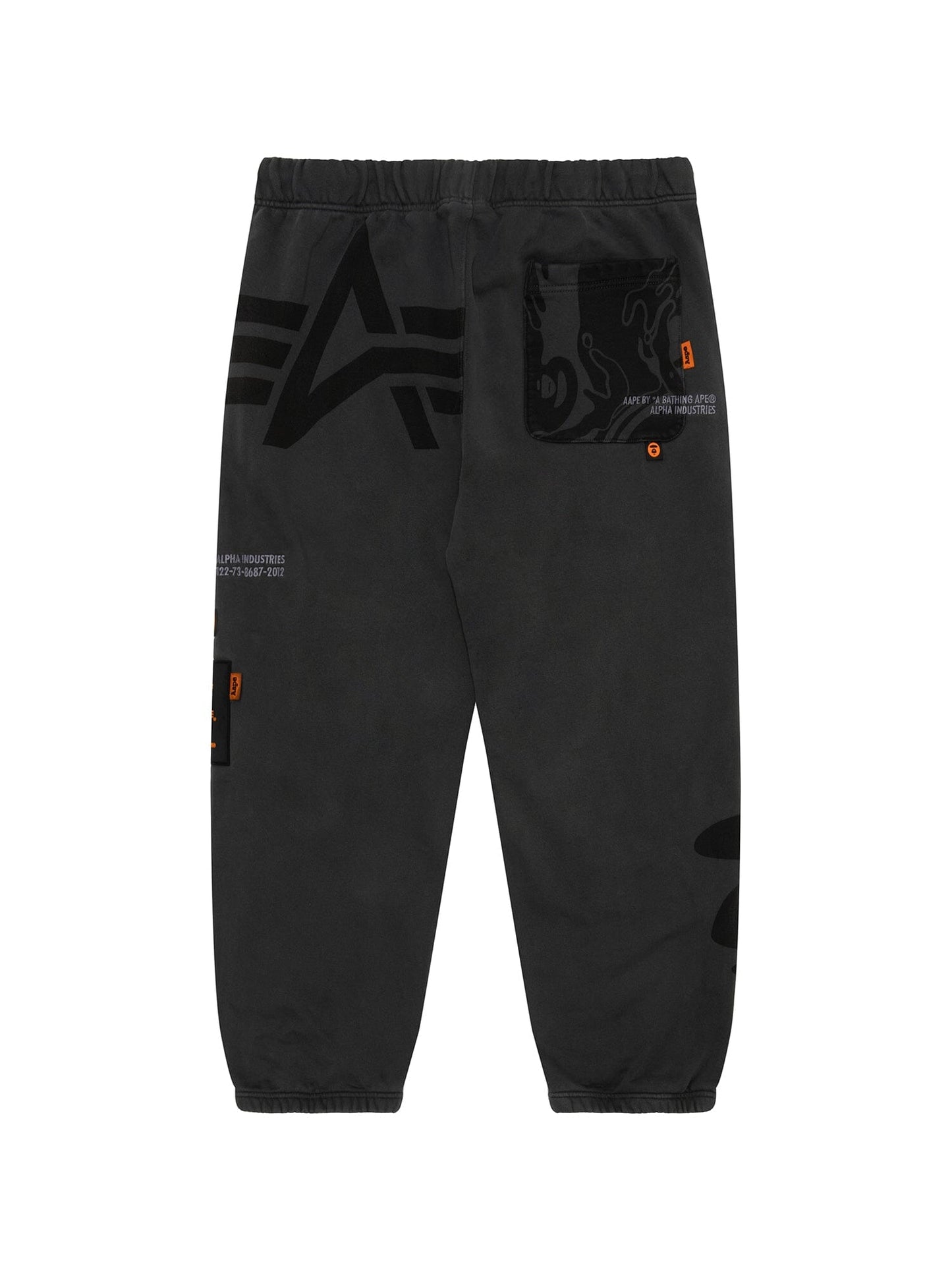 AAPE X ALPHA WASHED FLEECE SWEATPANTS BOTTOM Alpha Industries 