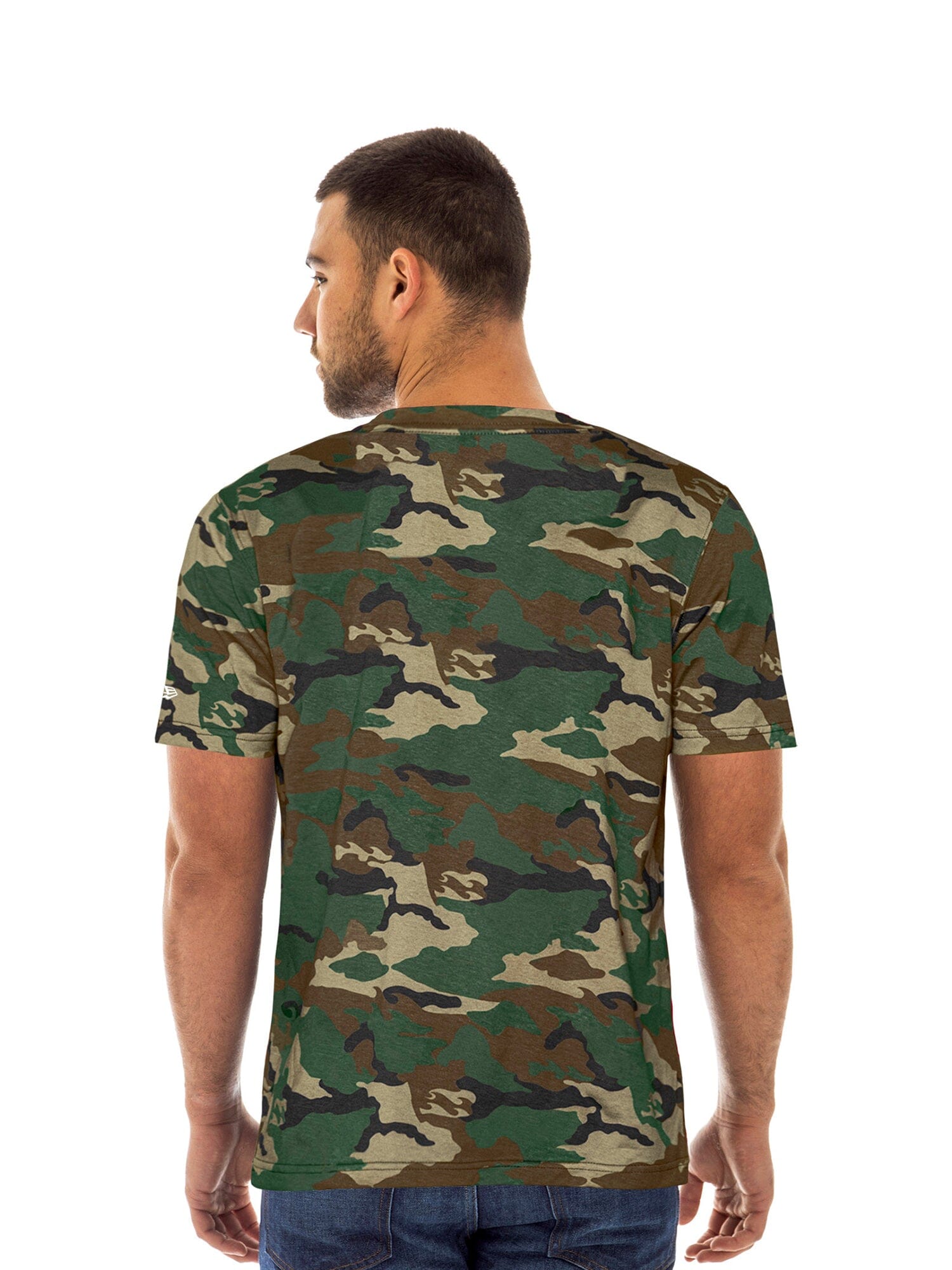 Atlanta Braves X MA-1 Camo T-Shirt by Alpha Industries, camouflage pattern, crew neck, short sleeves.