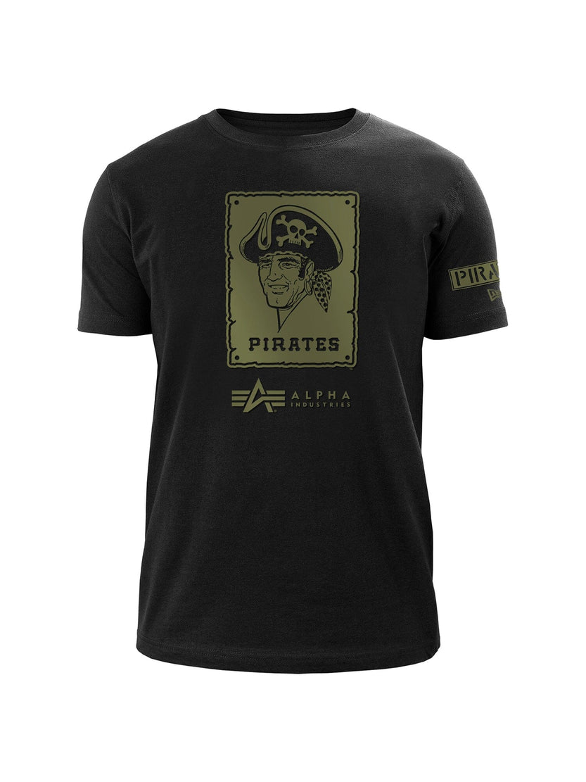 ALPHA X NEW ERA PIRATES T-SHIRT TOP Alpha Industries, Inc. BLACK 2XL 