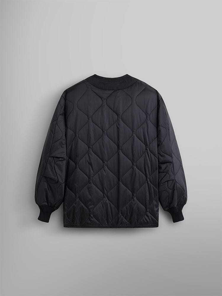 Alpha Industries Als/92 Liner in black with quilted design and visible stitching.