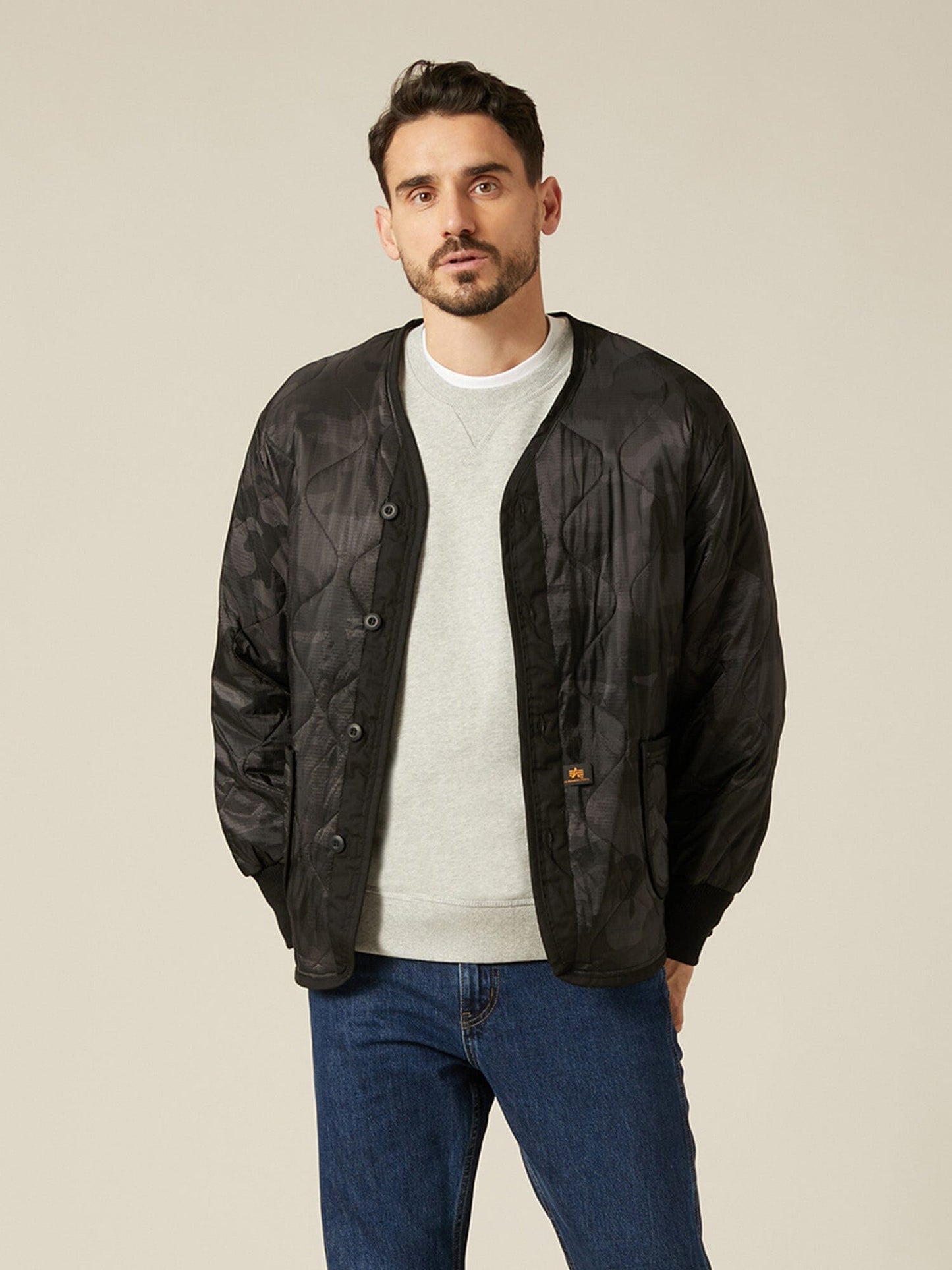 ALS/92 LINER (HERITAGE) OUTERWEAR Alpha Industries BLACK WOODLAND CAMO XS 