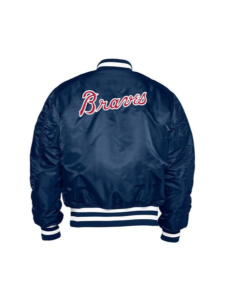 ATLANTA BRAVES X ALPHA X NEW ERA MA-1 BOMBER JACKET OUTERWEAR Alpha Industries 