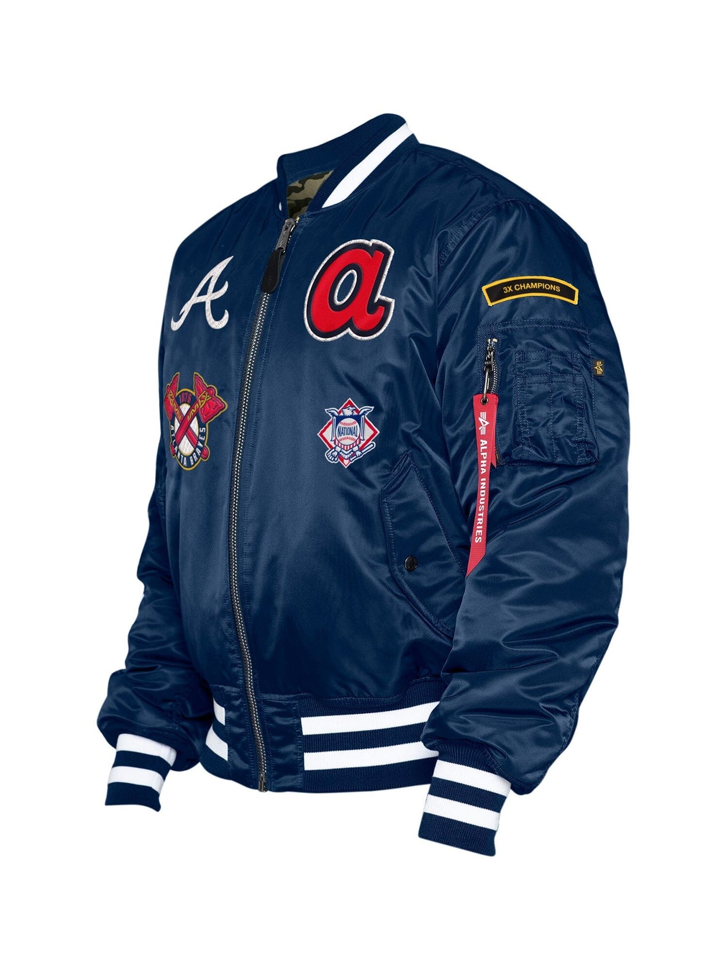 ATLANTA BRAVES X ALPHA X NEW ERA MA-1 BOMBER JACKET OUTERWEAR Alpha Industries 