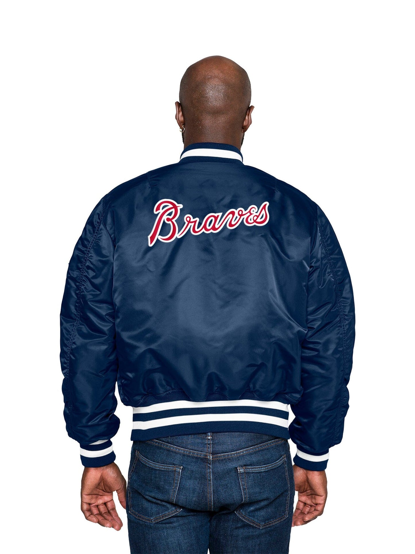 ATLANTA BRAVES X ALPHA X NEW ERA MA-1 BOMBER JACKET OUTERWEAR Alpha Industries 