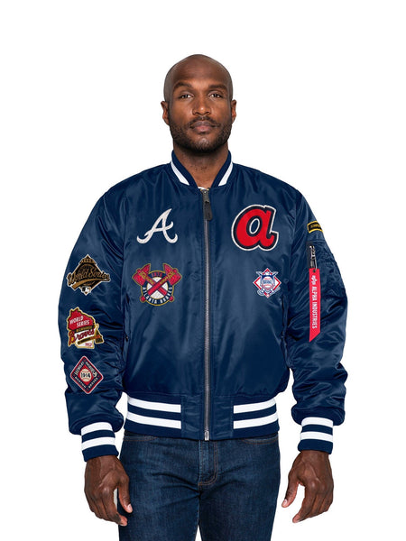 ATLANTA BRAVES X ALPHA X NEW ERA MA-1 BOMBER JACKET OUTERWEAR Alpha Industries 