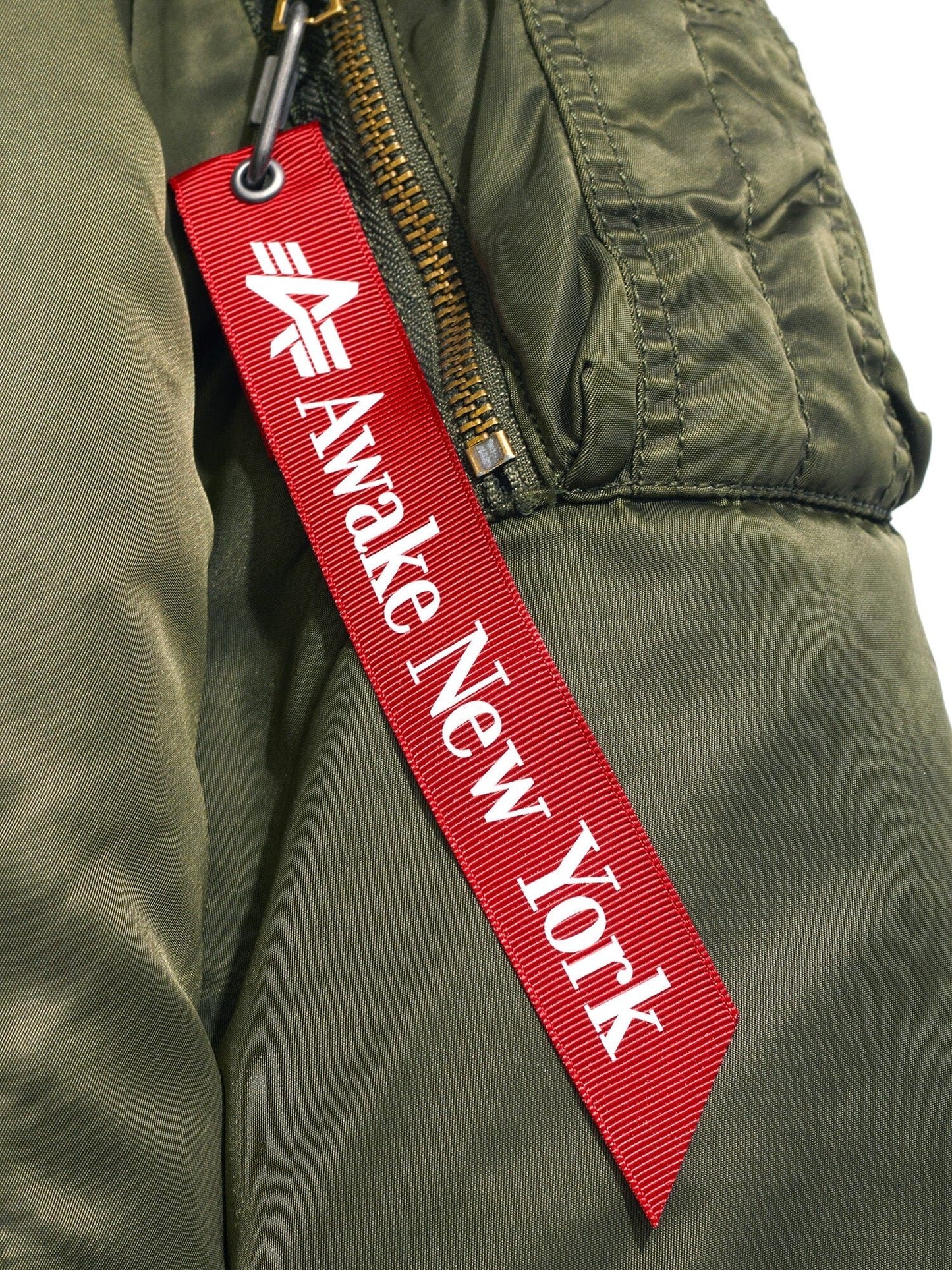 AWAKE X ALPHA MA-1 KNIT TRIMMED WASHED BOMBER JACKET OUTERWEAR Alpha Industries 
