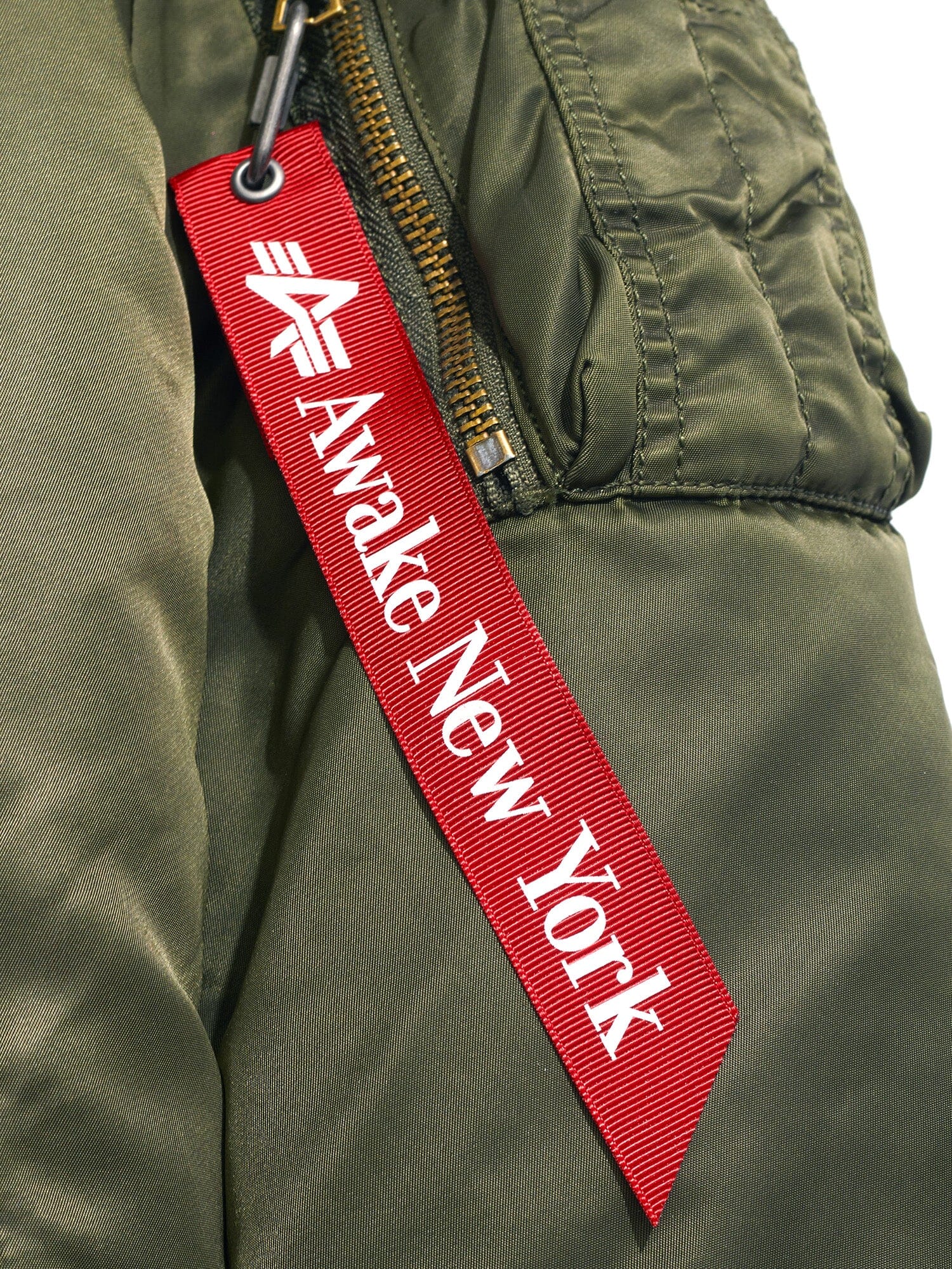 AWAKE X ALPHA MA-1 KNIT TRIMMED WASHED BOMBER JACKET OUTERWEAR Alpha Industries 