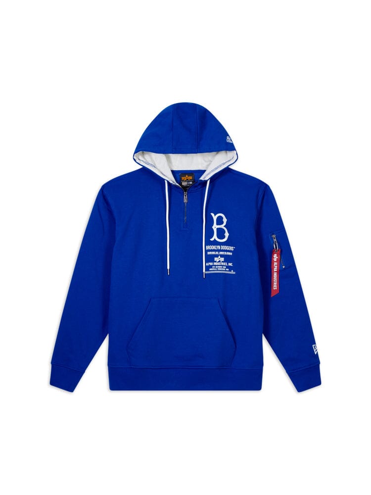 BROOKLYN DODGERS X ALPHA X NEW ERA HOODIE TOP Alpha Industries BLUE 2XL 