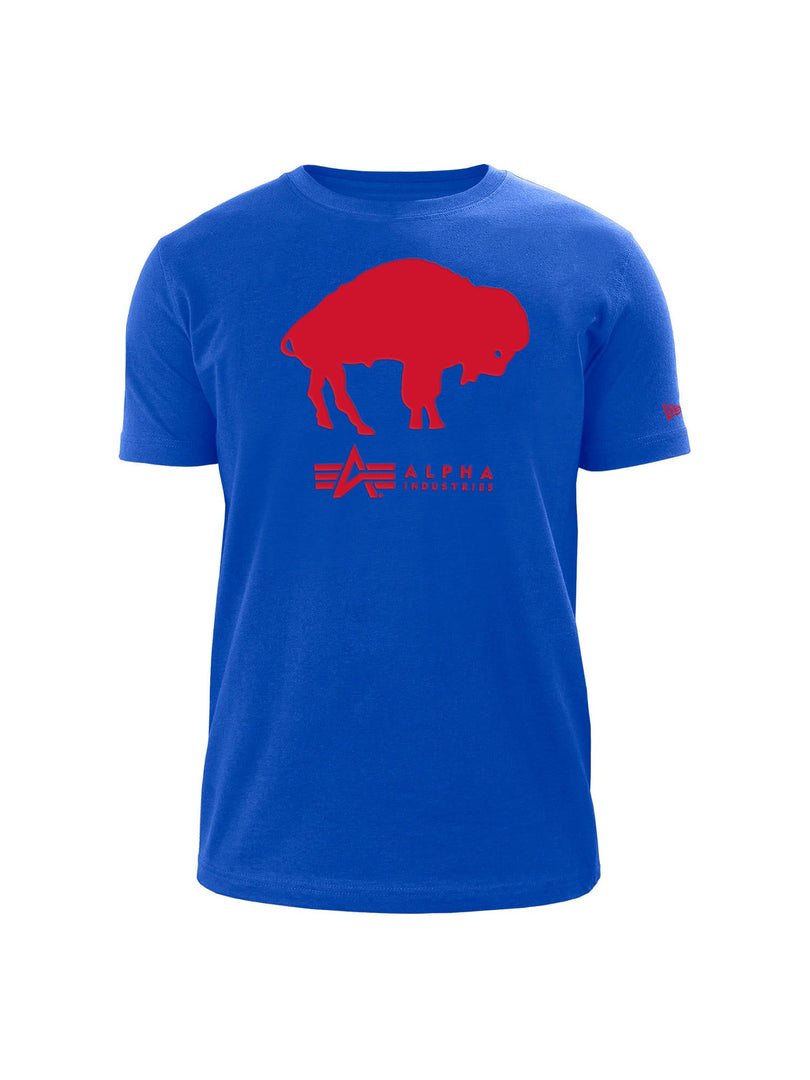 BUFFALO BILLS X ALPHA X NEW ERA T-SHIRT (HISTORIC LOGO) TOP Alpha Industries BLUE 2XL 