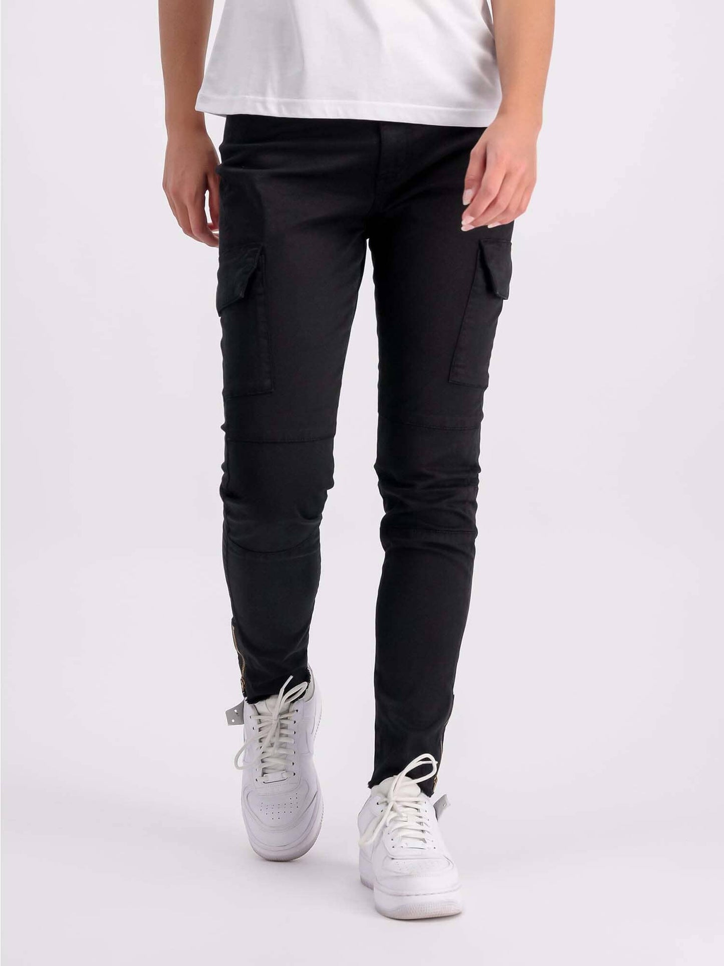 CARGO ZIP PANT W BOTTOM Alpha Industries BLACK L 