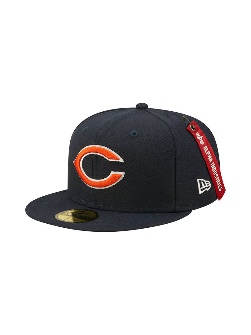CHICAGO BEARS X ALPHA X NEW ERA 59FIFTY FITTED CAP ACCESSORY Alpha Industries NAVY 7 
