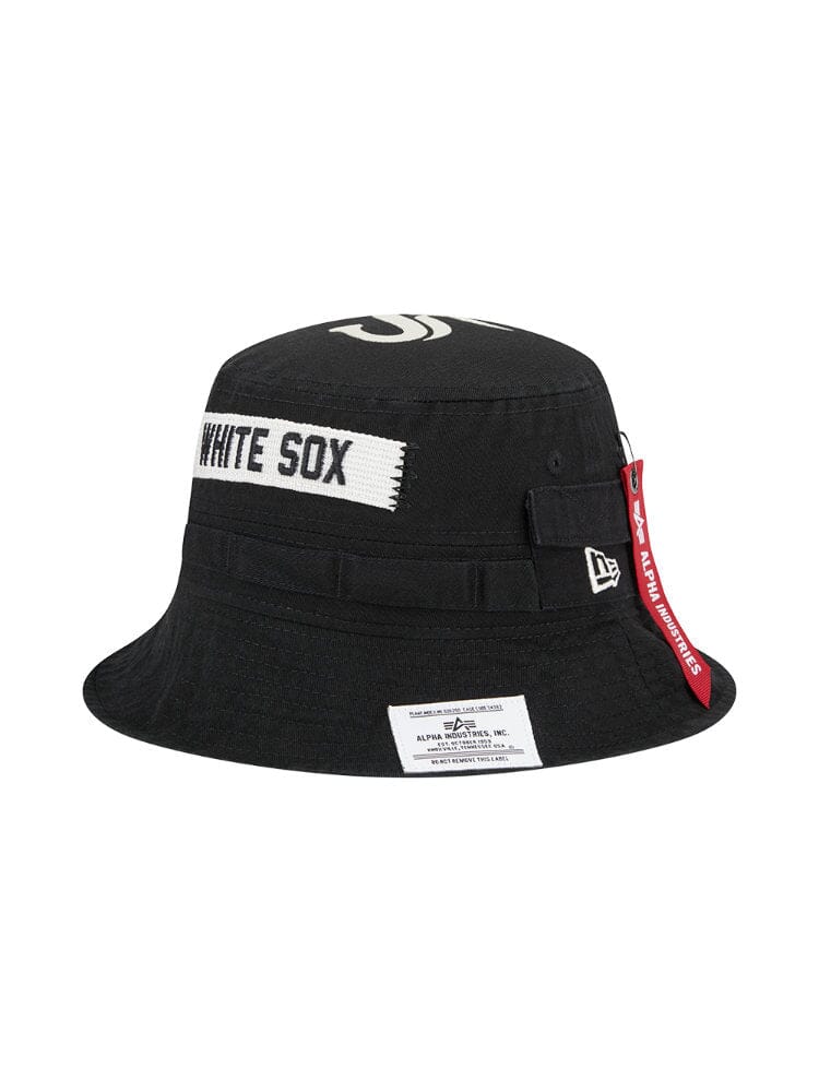 CHICAGO WHITE SOX X ALPHA X NEW ERA BUCKET HAT ACCESSORY Alpha Industries BLACK L/XL 