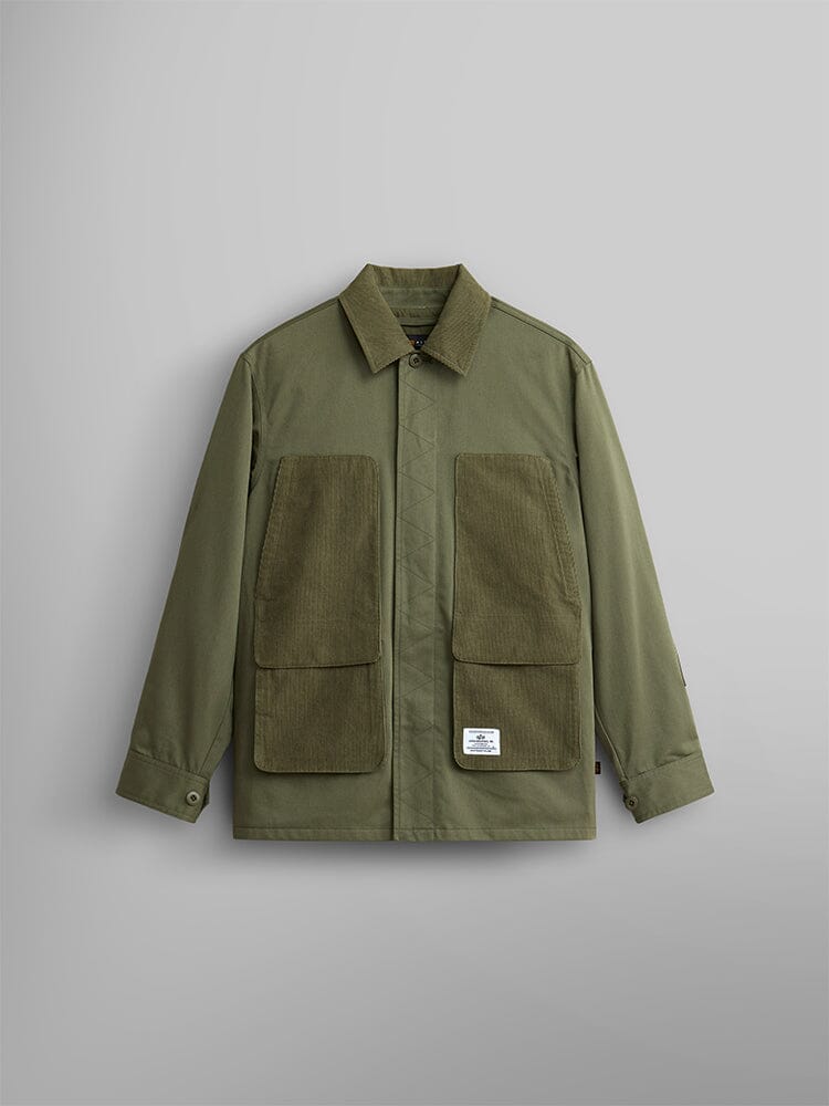 CORDUROY PANEL JACKET OUTERWEAR Alpha Industries OG-107 GREEN 2XL 