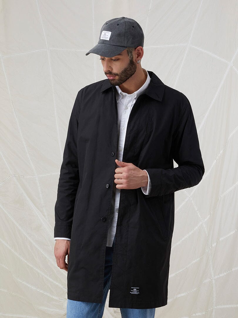 COTTON CAR COAT OUTERWEAR Alpha Industries BLACK 2XL 