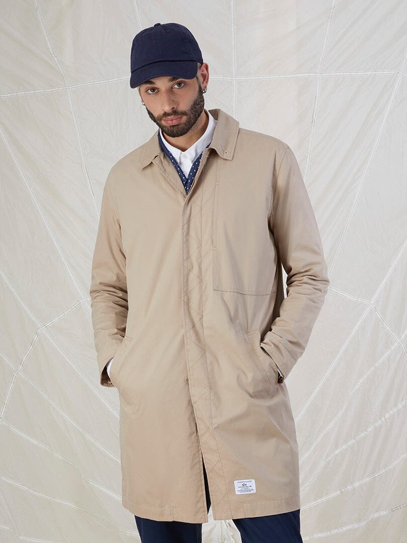 COTTON CAR COAT OUTERWEAR Alpha Industries VINTAGE KHAKI 2XL 