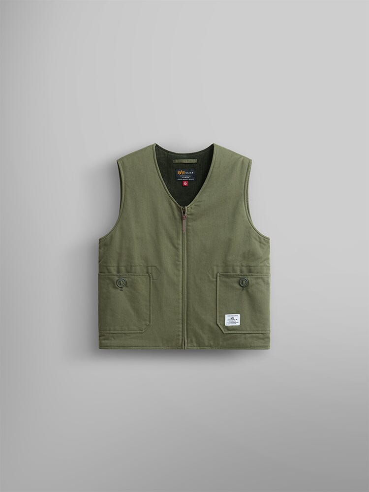 DECK VEST OUTERWEAR Alpha Industries OG-107 GREEN 2XL 