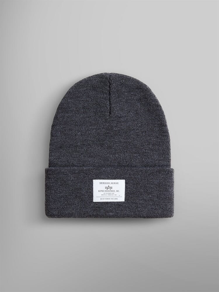 ESSENTIAL BEANIE ACCESSORY Alpha Industries, Inc. MEDIUM CHARCOAL HEATHER O/S 