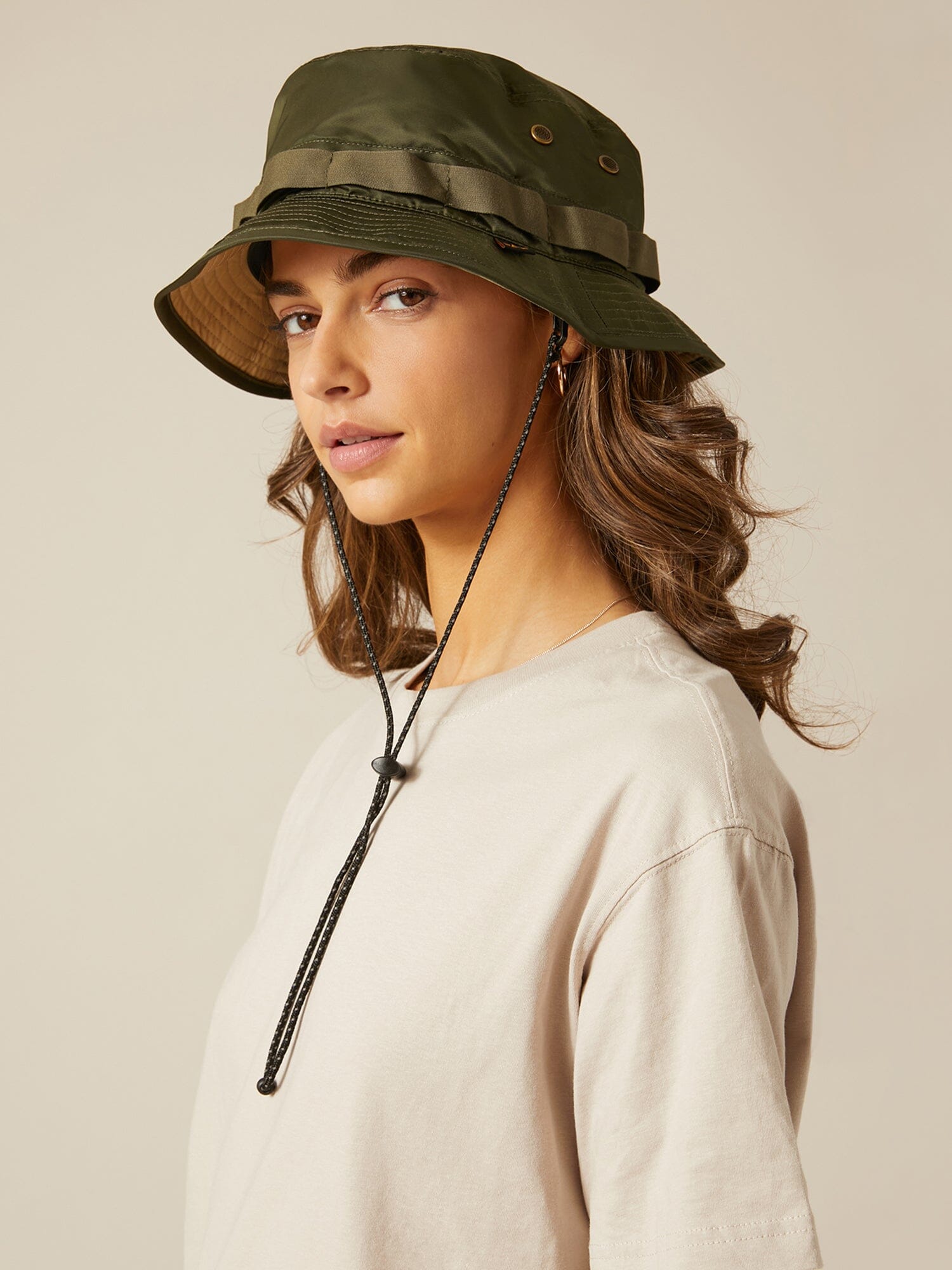 Etavirp Logo Bucket Hat. (Khaki) L XL