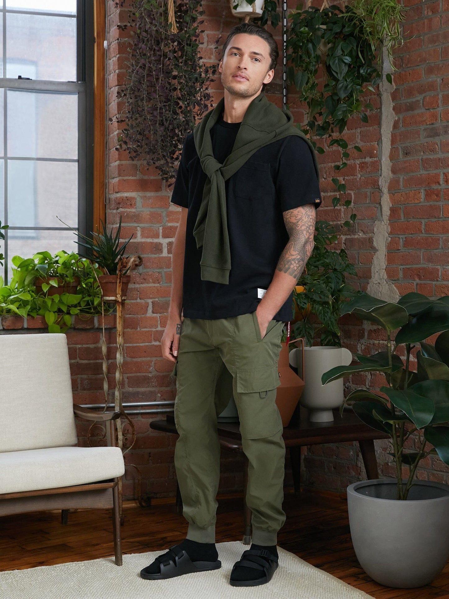 ESSENTIAL POCKET TEE TOP Alpha Industries 