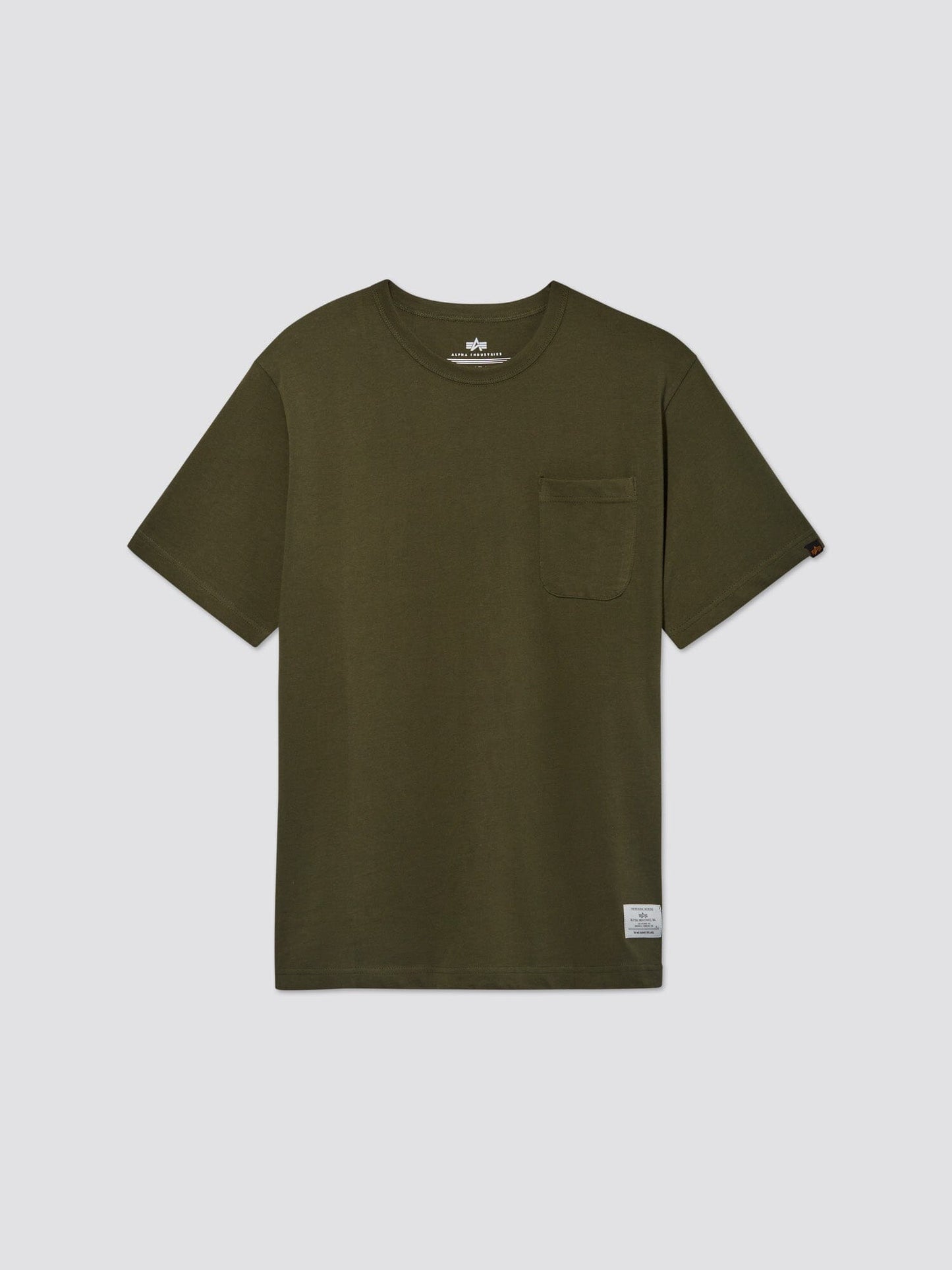 ESSENTIAL POCKET TEE TOP Alpha Industries OLIVE 2XL 