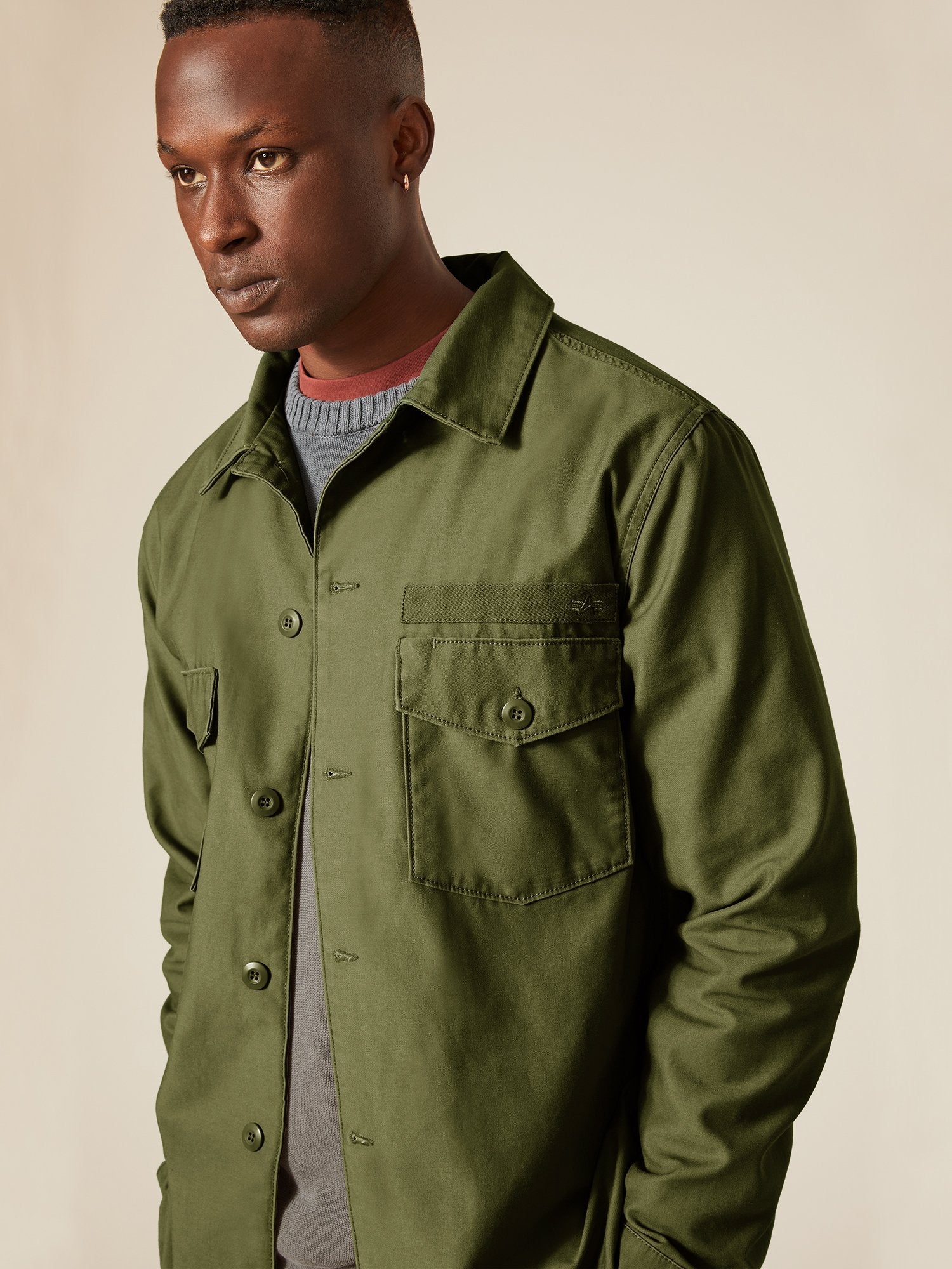 FATIGUE SHIRT JACKET OUTERWEAR Alpha Industries, Inc. M-65 OLIVE 2XL 