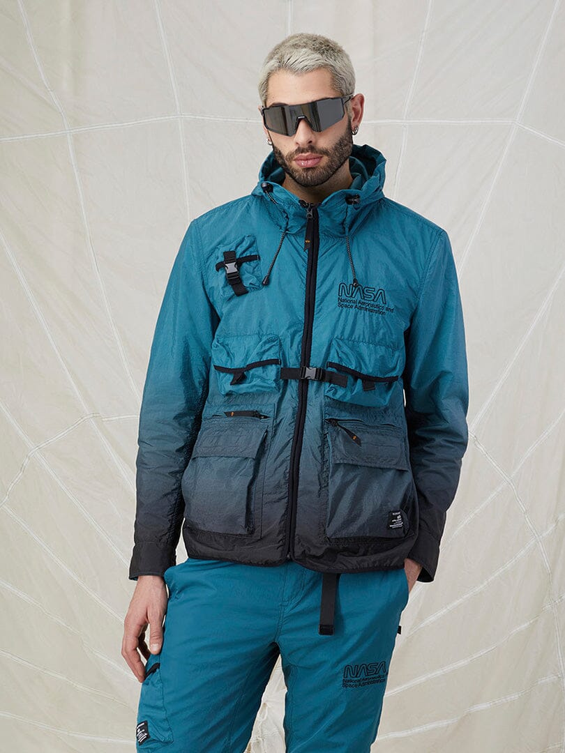 GRADIENT NASA WINDBREAKER OUTERWEAR Alpha Industries SOLAR TEAL GRADIENT 2XL 