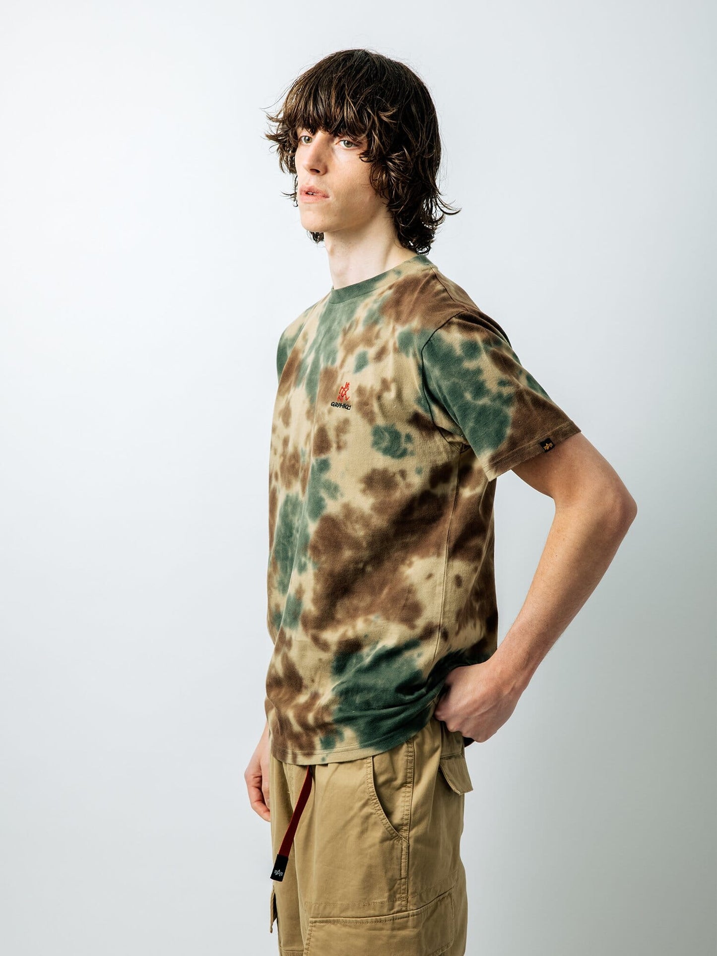 GRAMICCI X ALPHA COTTON CAMO TIE DYE TEE TOP Alpha Industries, Inc. 