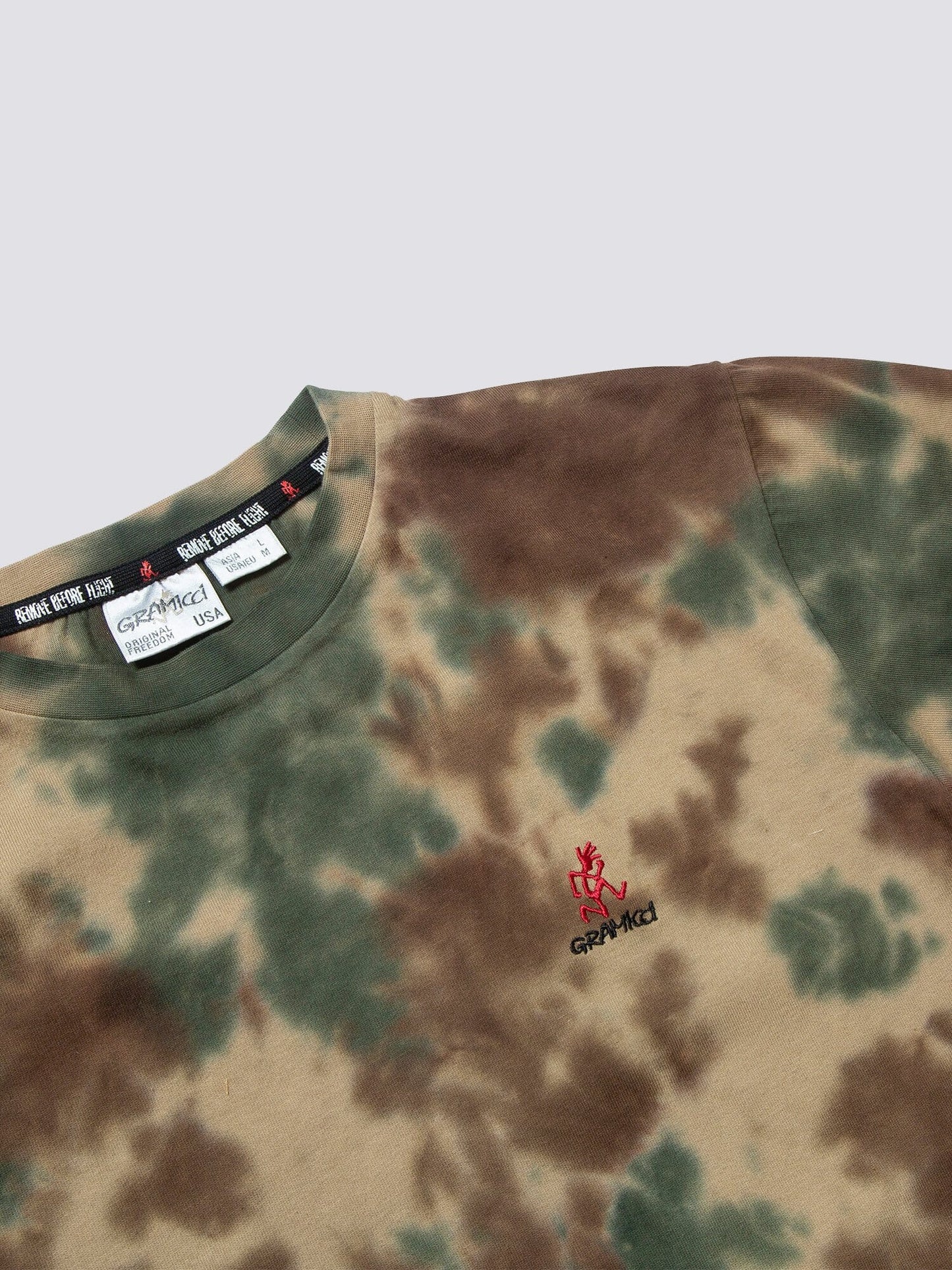 GRAMICCI X ALPHA COTTON CAMO TIE DYE TEE TOP Alpha Industries, Inc. 