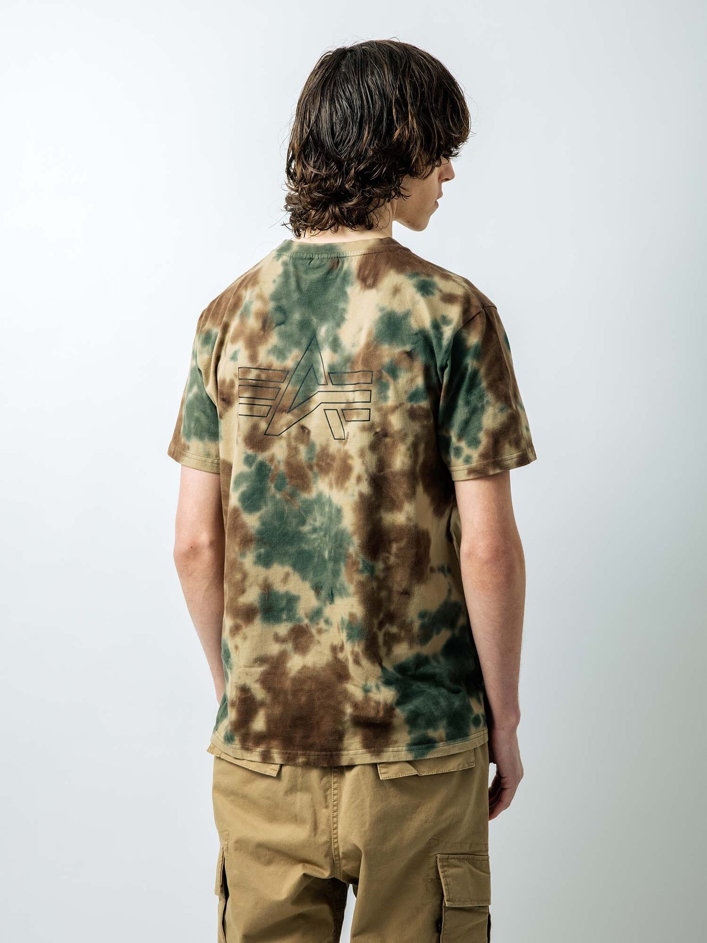 GRAMICCI X ALPHA COTTON CAMO TIE DYE TEE TOP Alpha Industries, Inc. 