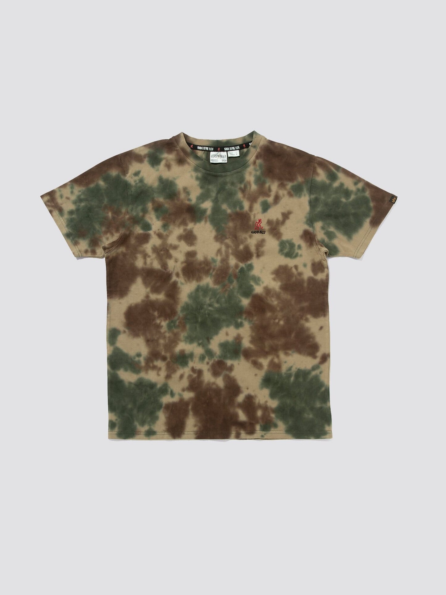 GRAMICCI X ALPHA COTTON CAMO TIE DYE TEE TOP Alpha Industries, Inc. 