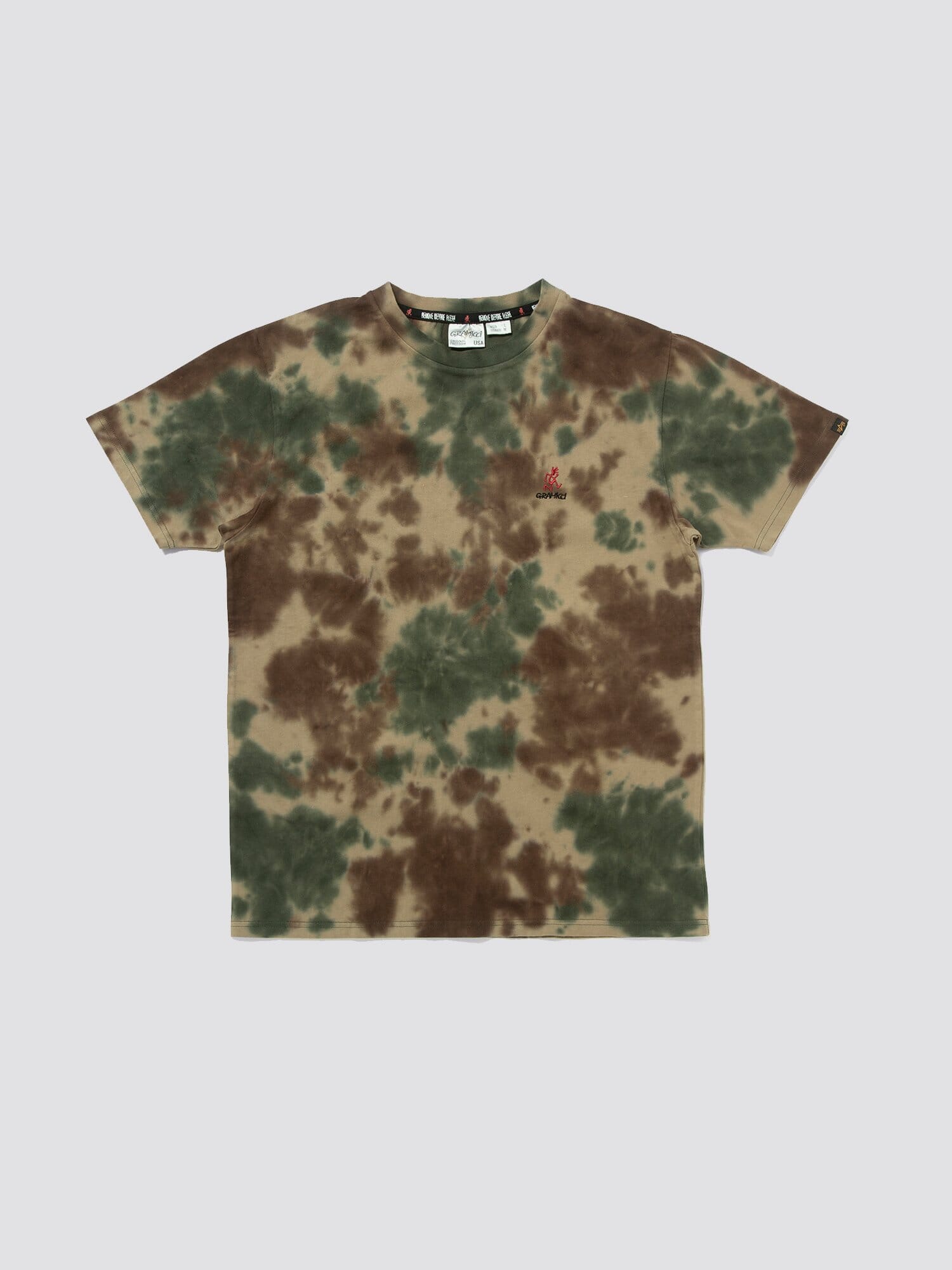 GRAMICCI X ALPHA COTTON CAMO TIE DYE TEE TOP Alpha Industries, Inc. 
