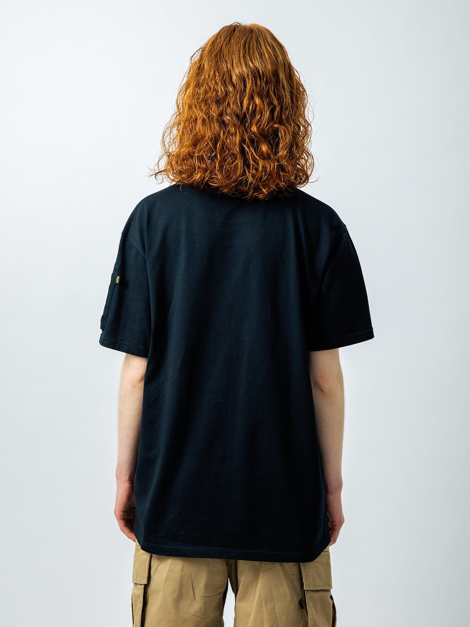 Gramicci X Alpha Cotton Cigar Pocket Tee, Alpha Industries, cotton material, cigar pocket design, crew neck.