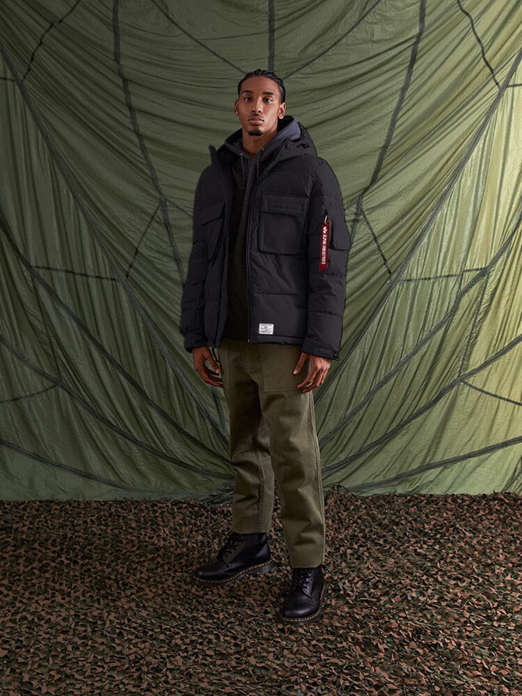 HOODED PUFFER JACKET OUTERWEAR Alpha Industries, Inc. 