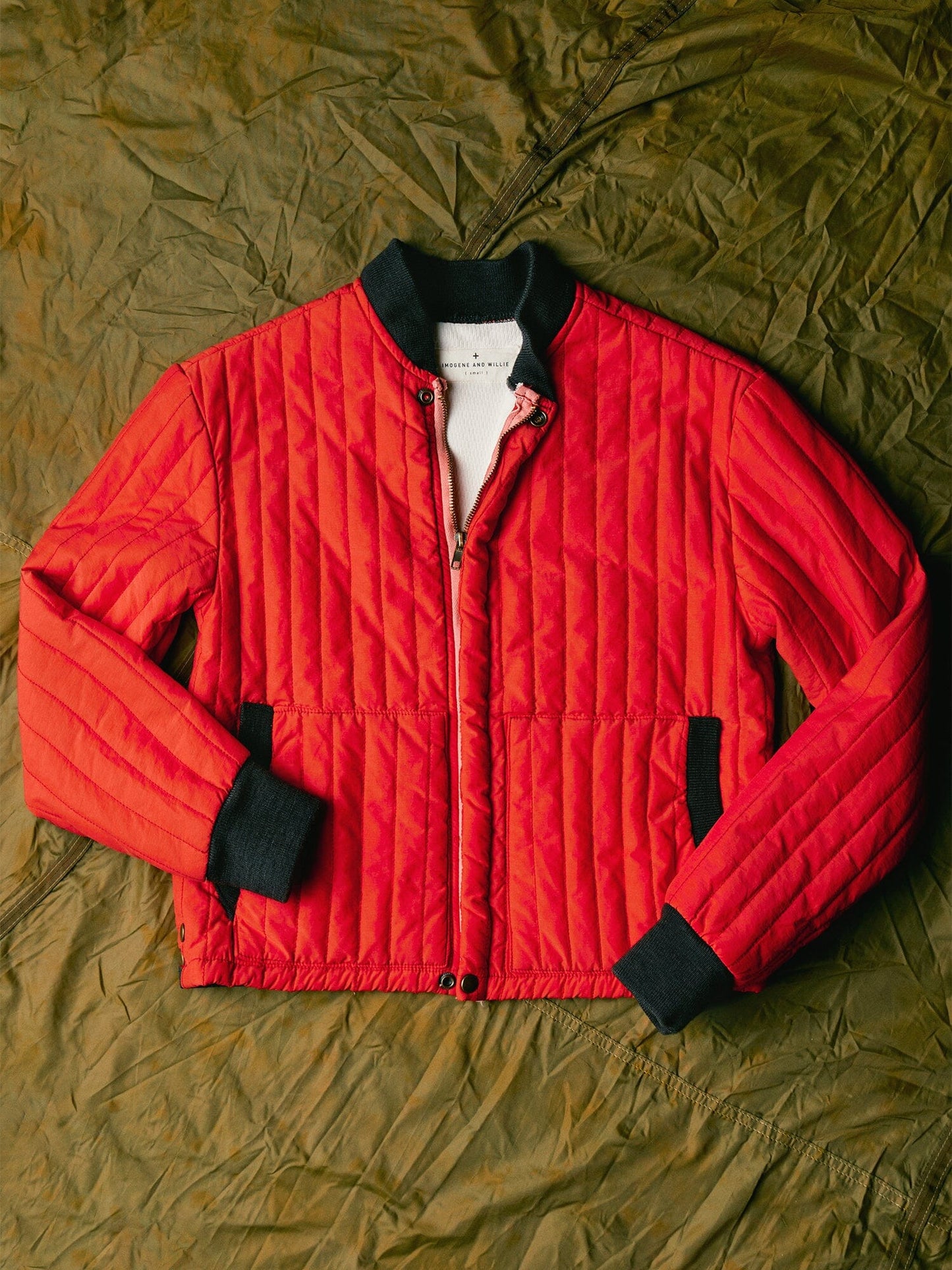 IMOGENE X ALPHA RED BOMBER JACKET OUTERWEAR Alpha Industries 