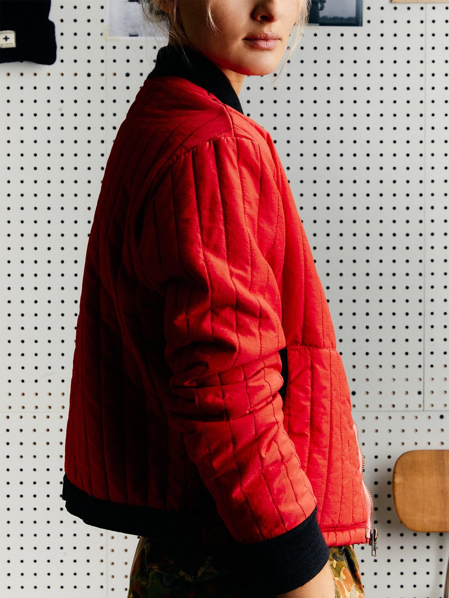 IMOGENE X ALPHA RED BOMBER JACKET OUTERWEAR Alpha Industries 