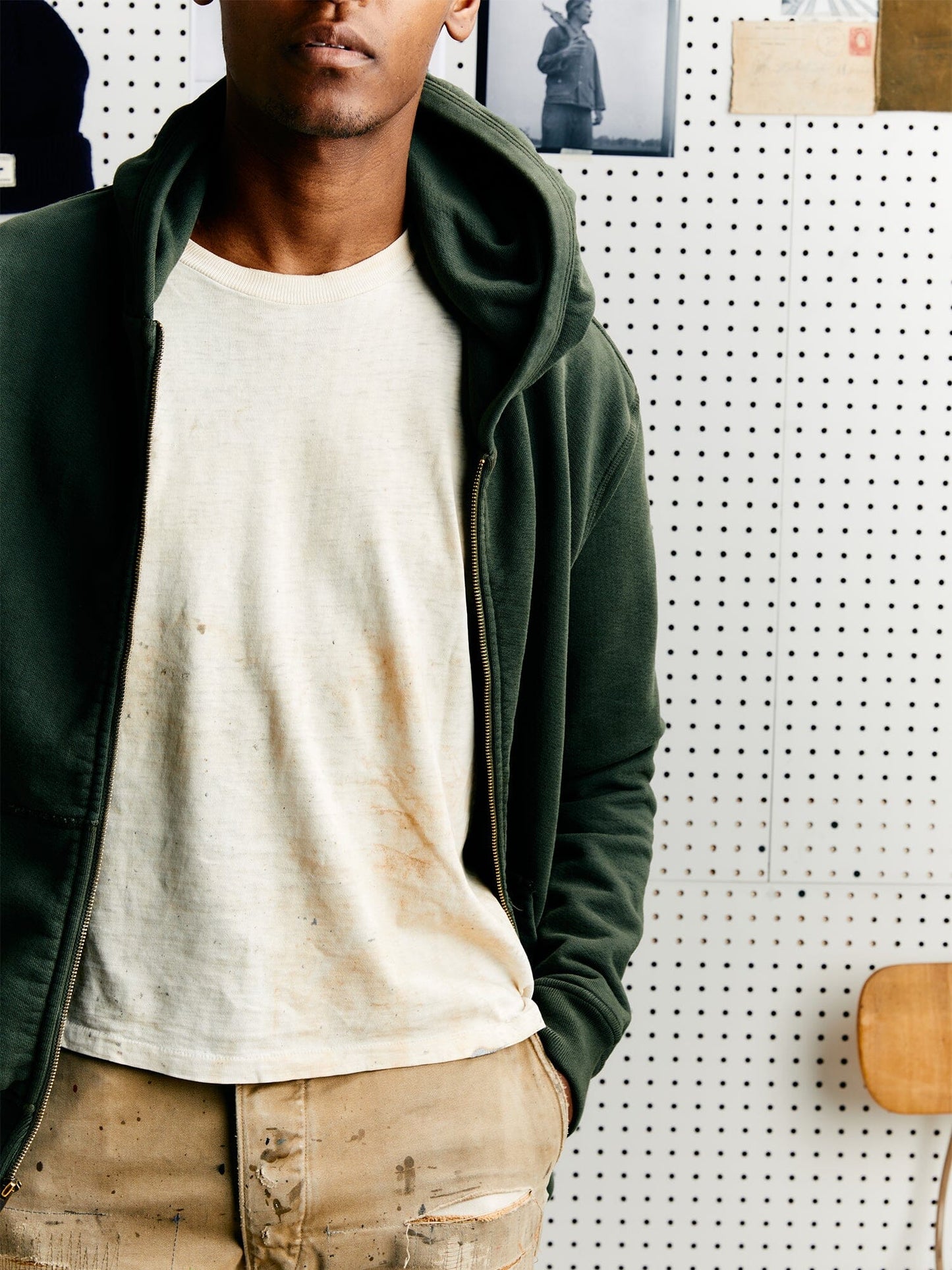 IMOGENE X ALPHA STANDARD ZIP HOODIE TOP Alpha Industries 