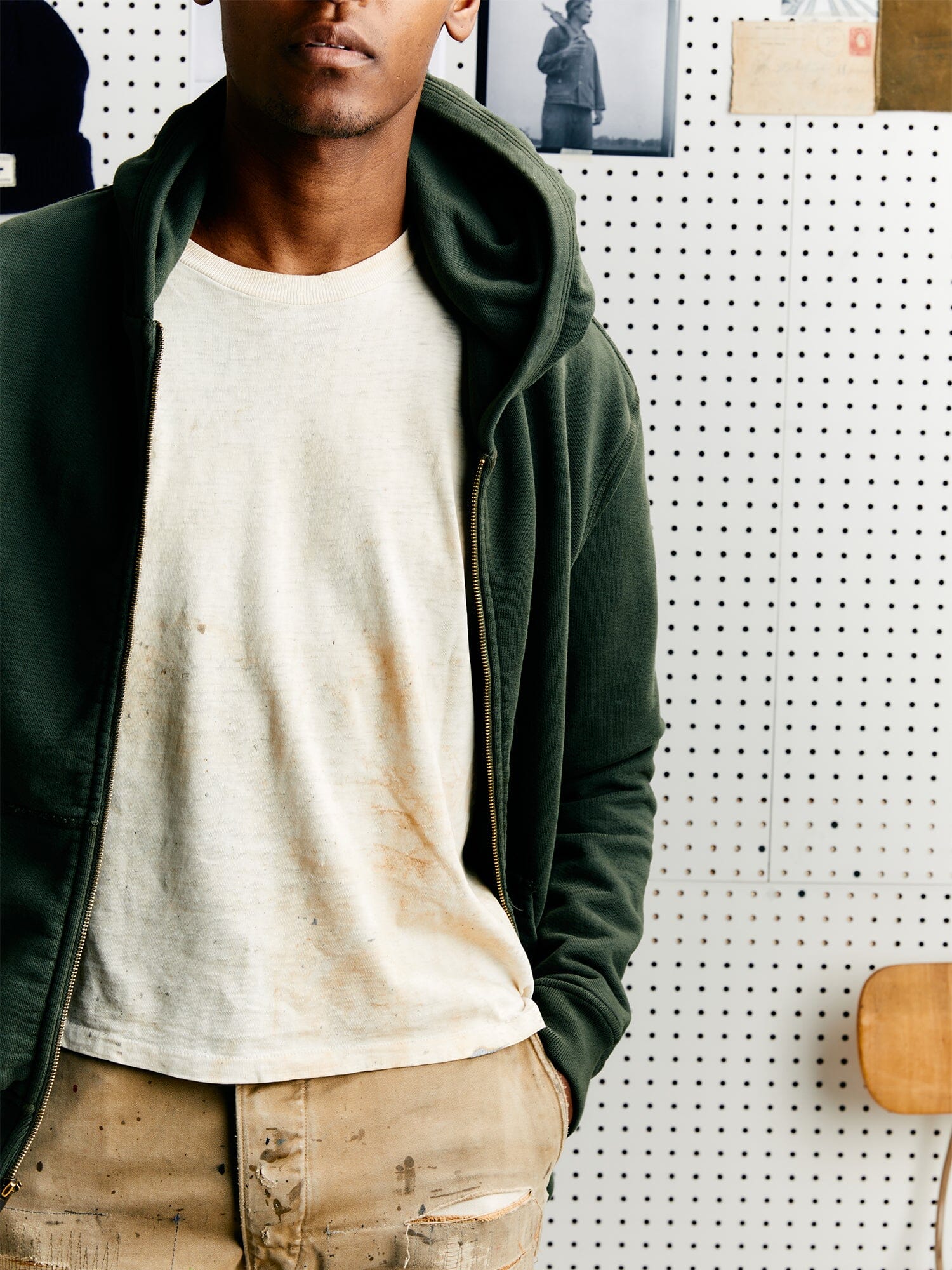 IMOGENE X ALPHA STANDARD ZIP HOODIE TOP Alpha Industries 