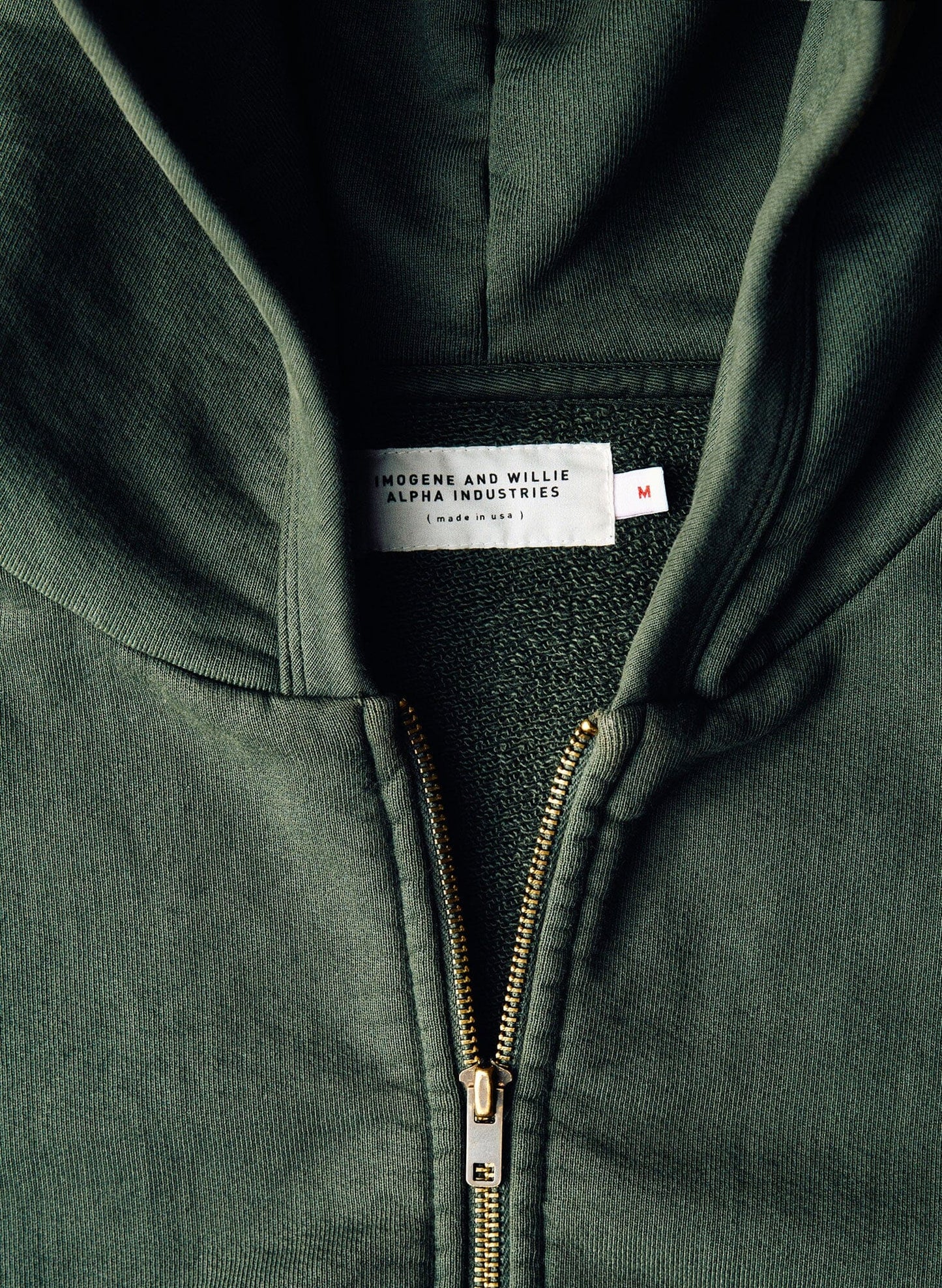 IMOGENE X ALPHA STANDARD ZIP HOODIE TOP Alpha Industries 